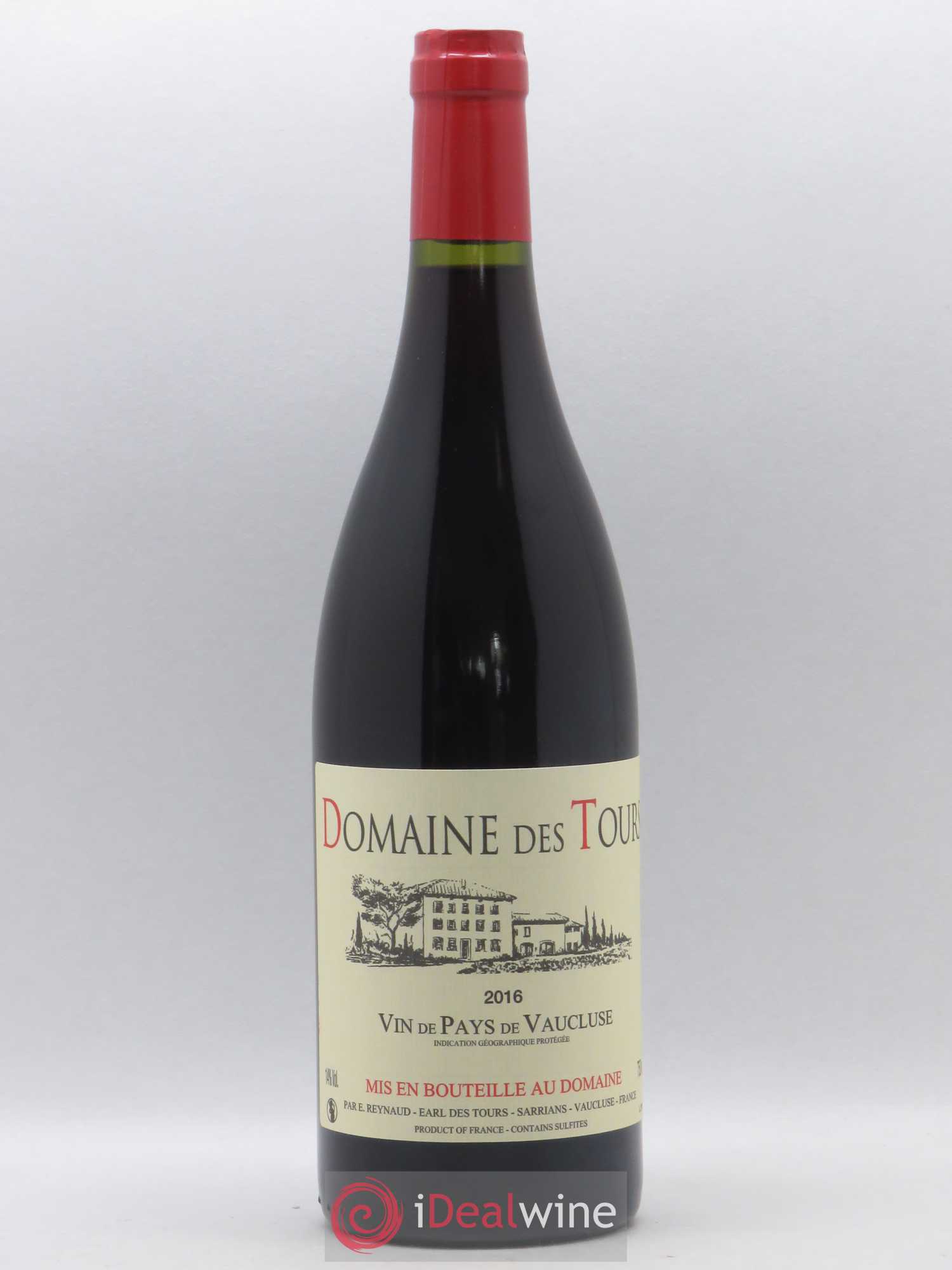 Vaucluse (Vin de Pays de Vaucluse) Domaine des Tours Emmanuel Reynaud 2016 - Lot de 1 bouteille - 0