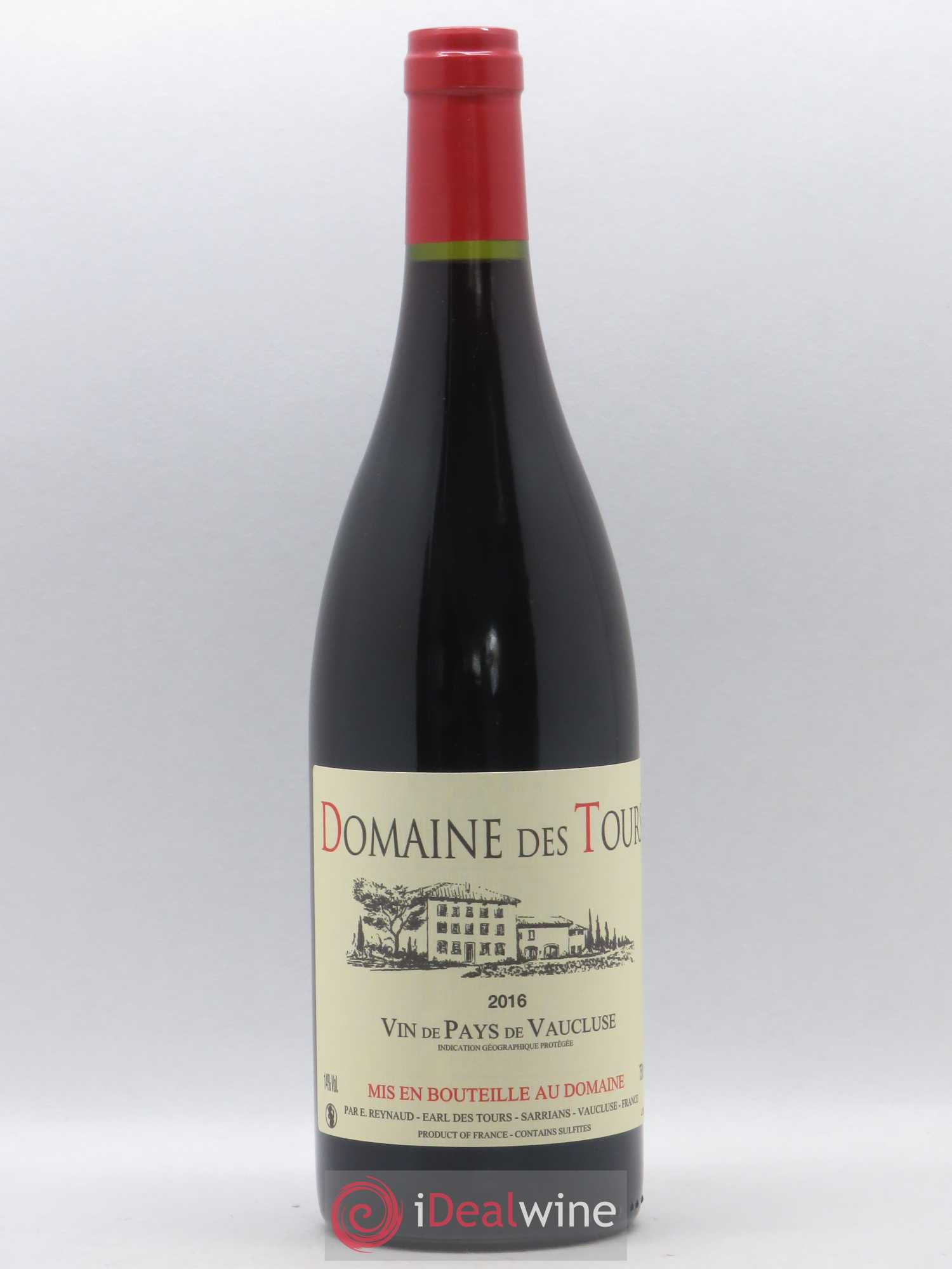 Vaucluse (Vin de Pays de Vaucluse) Domaine des Tours Emmanuel Reynaud 2016 - Lot de 1 bouteille - 0