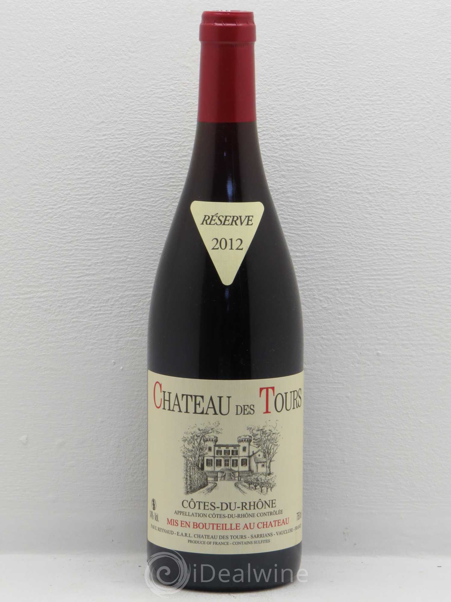 Côtes-du-Rhône Château des Tours Emmanuel Reynaud 2012 - Lot de 1 bouteille - 0