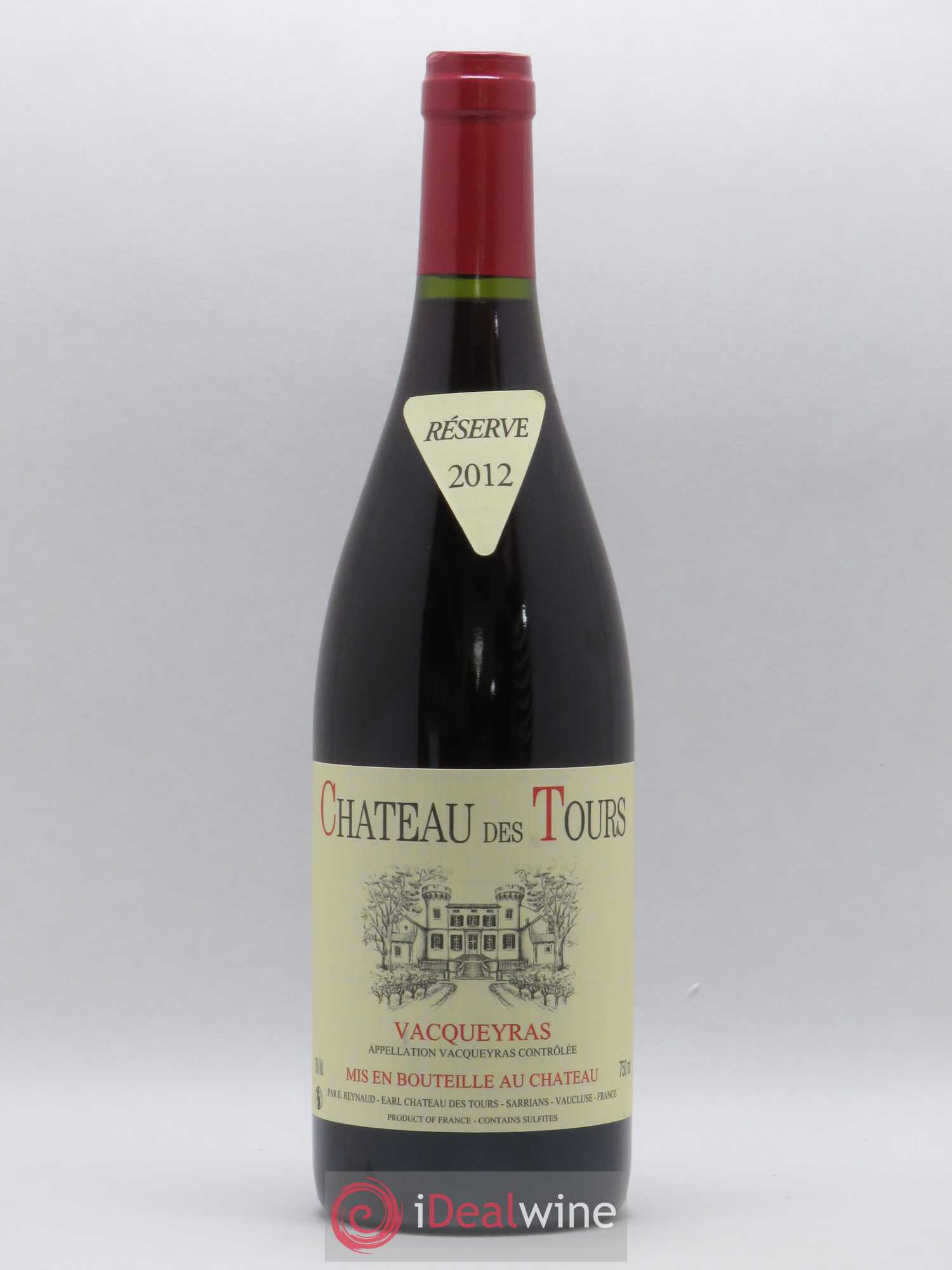 Vacqueyras Château des Tours Emmanuel Reynaud 2012 - Lot de 1 bouteille - 0
