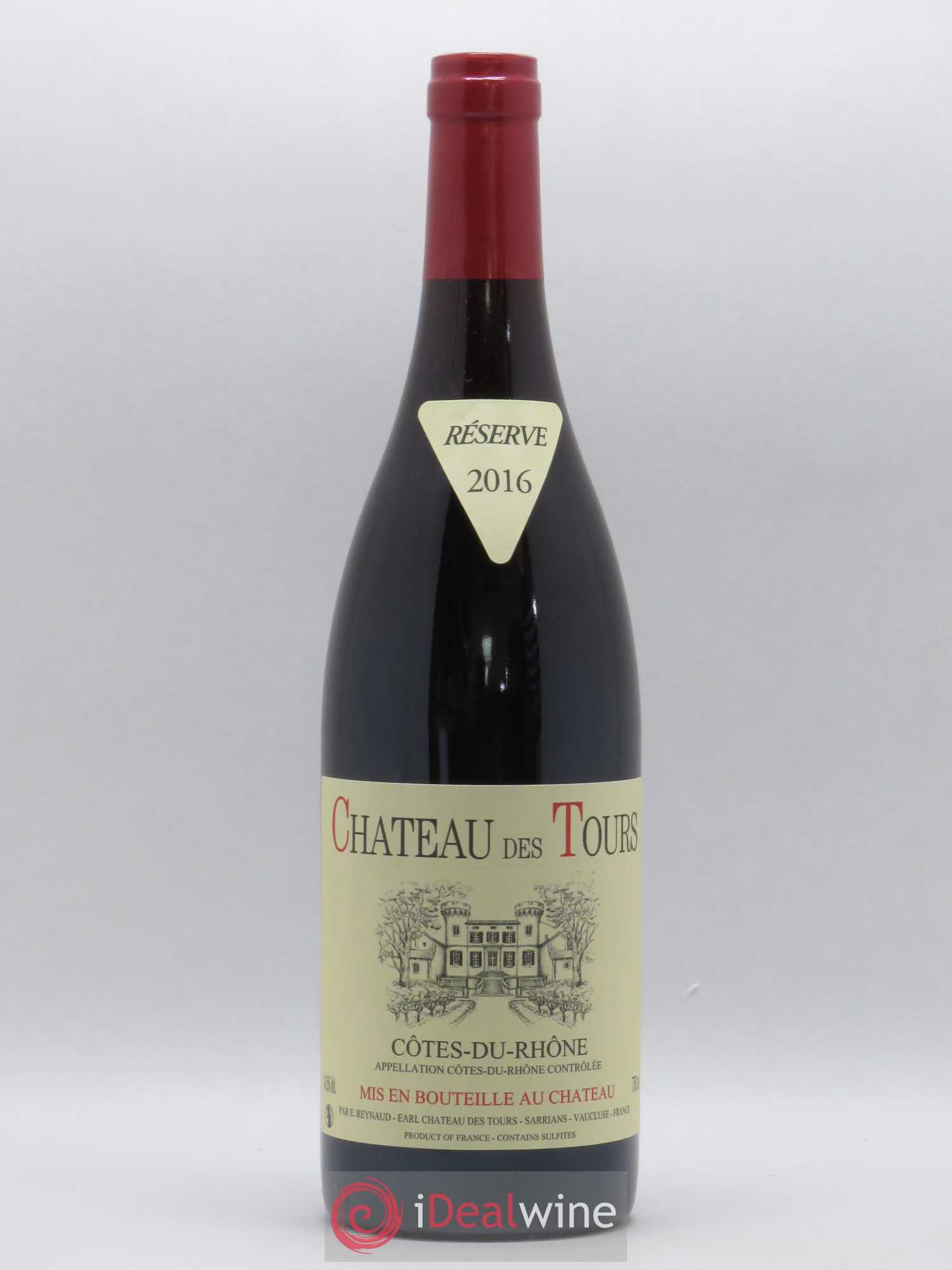 Côtes-du-Rhône Château des Tours Emmanuel Reynaud Reserve 2016 - Lot de 1 bouteille - 0
