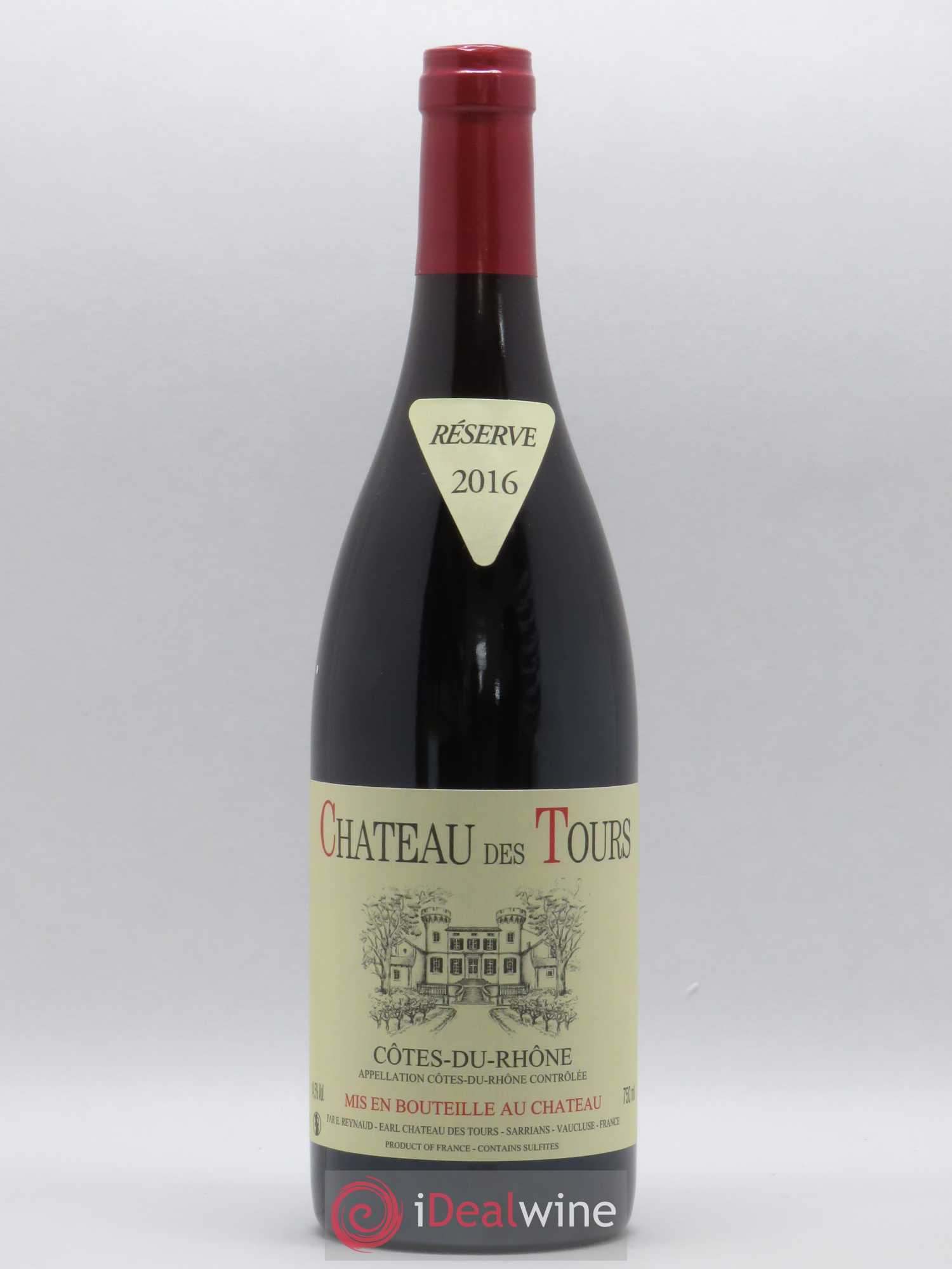 Côtes-du-Rhône Château des Tours Emmanuel Reynaud Reserve 2016 - Lot de 1 bouteille - 0
