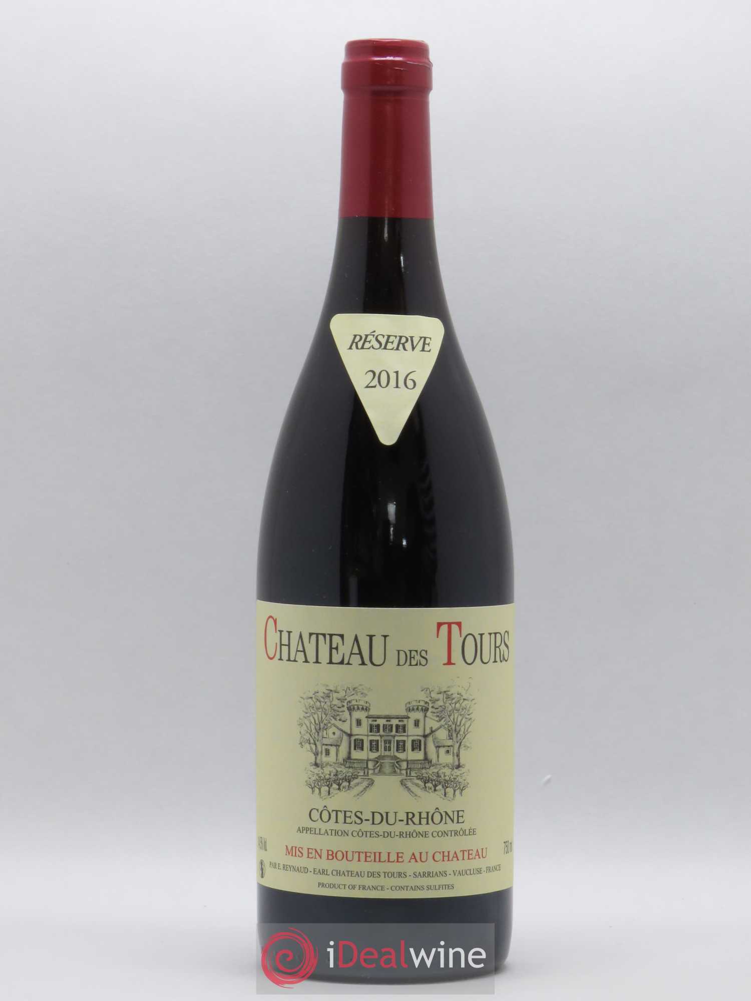 Côtes-du-Rhône Château des Tours Emmanuel Reynaud Reserve 2016 - Lot de 1 bouteille - 0