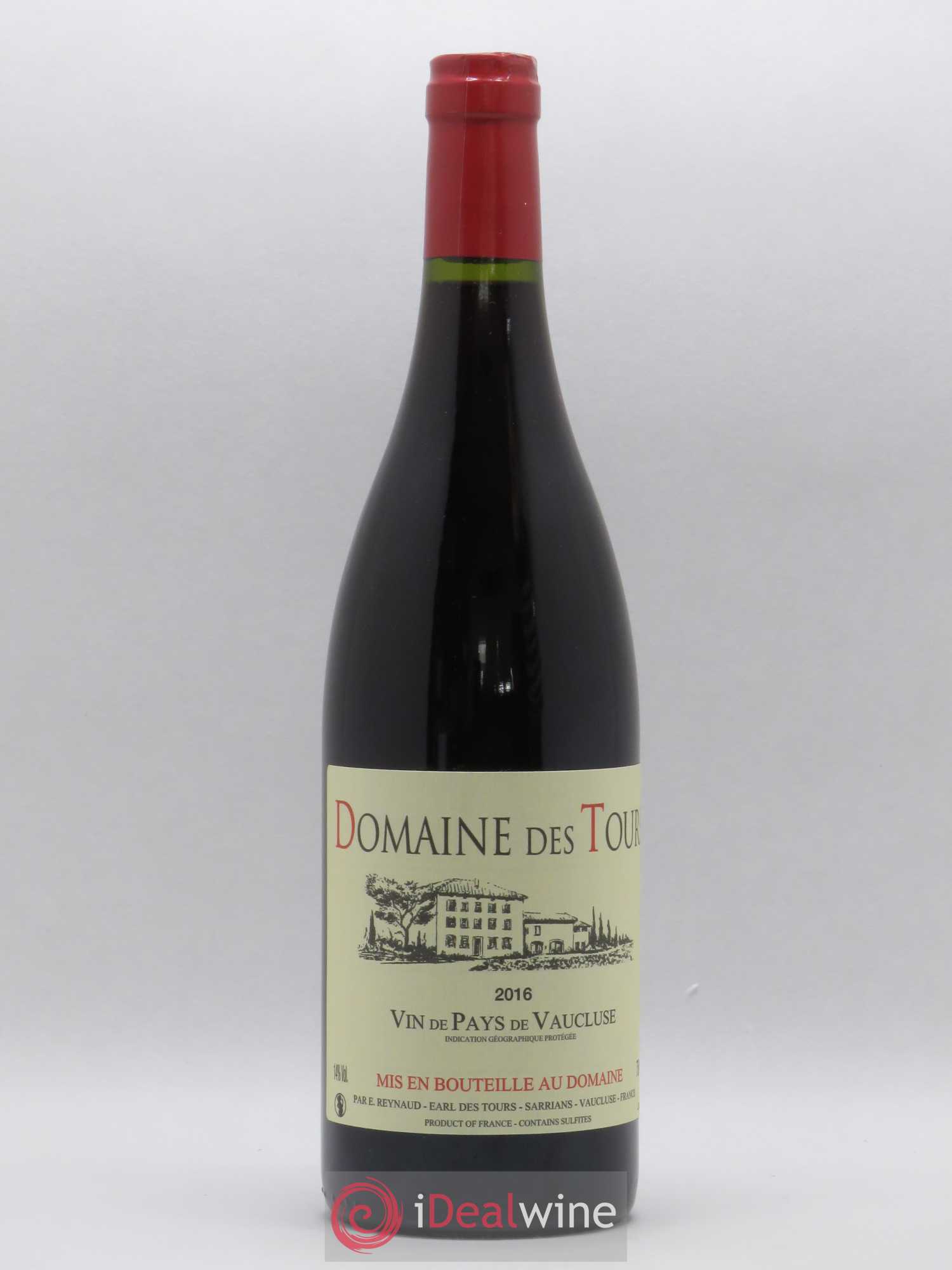 Vaucluse (Vin de Pays de Vaucluse) Domaine des Tours Emmanuel Reynaud 2016 - Lot de 1 bouteille - 0