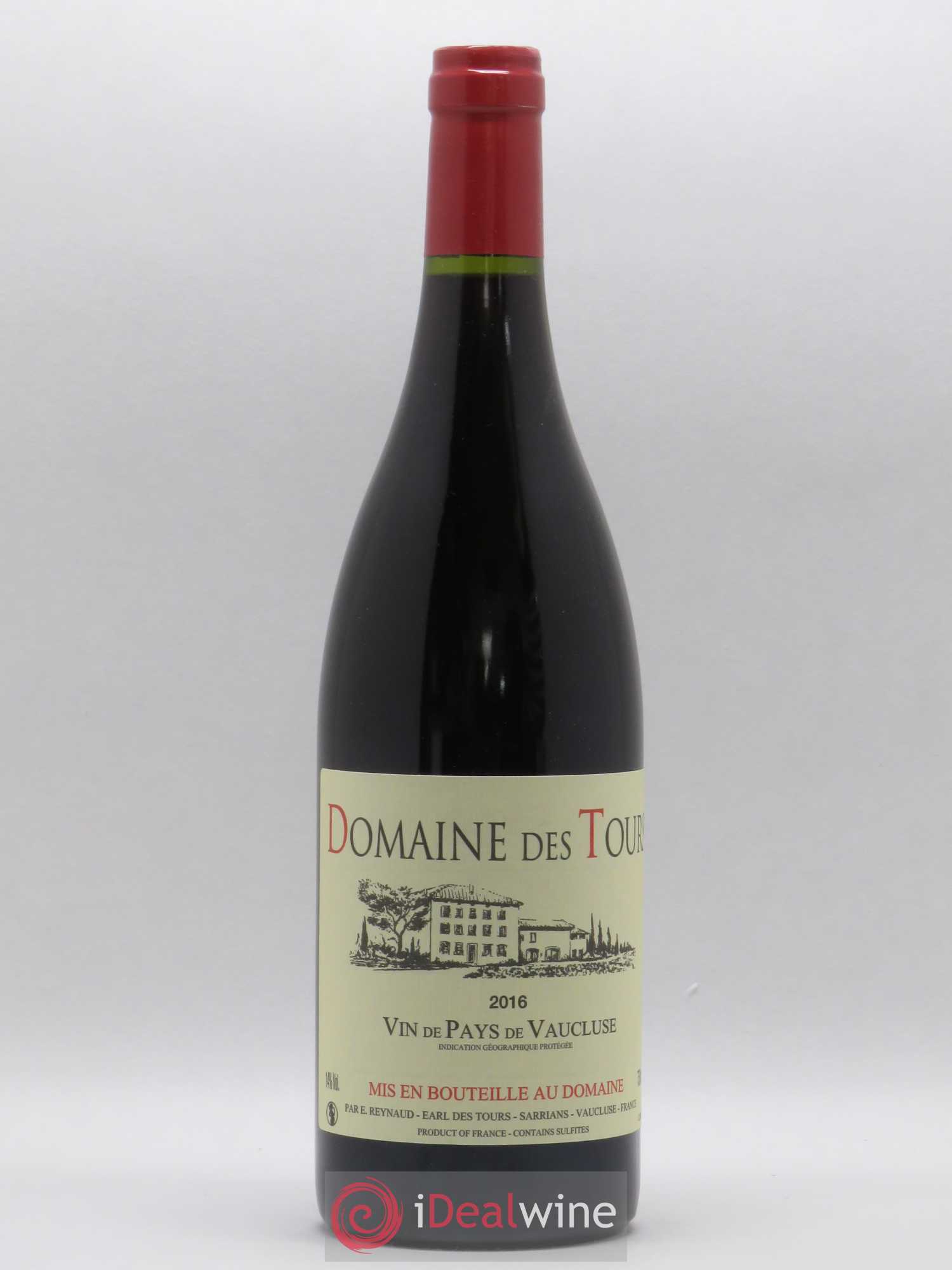 Vaucluse (Vin de Pays de Vaucluse) Domaine des Tours Emmanuel Reynaud 2016 - Lot de 1 bouteille - 0