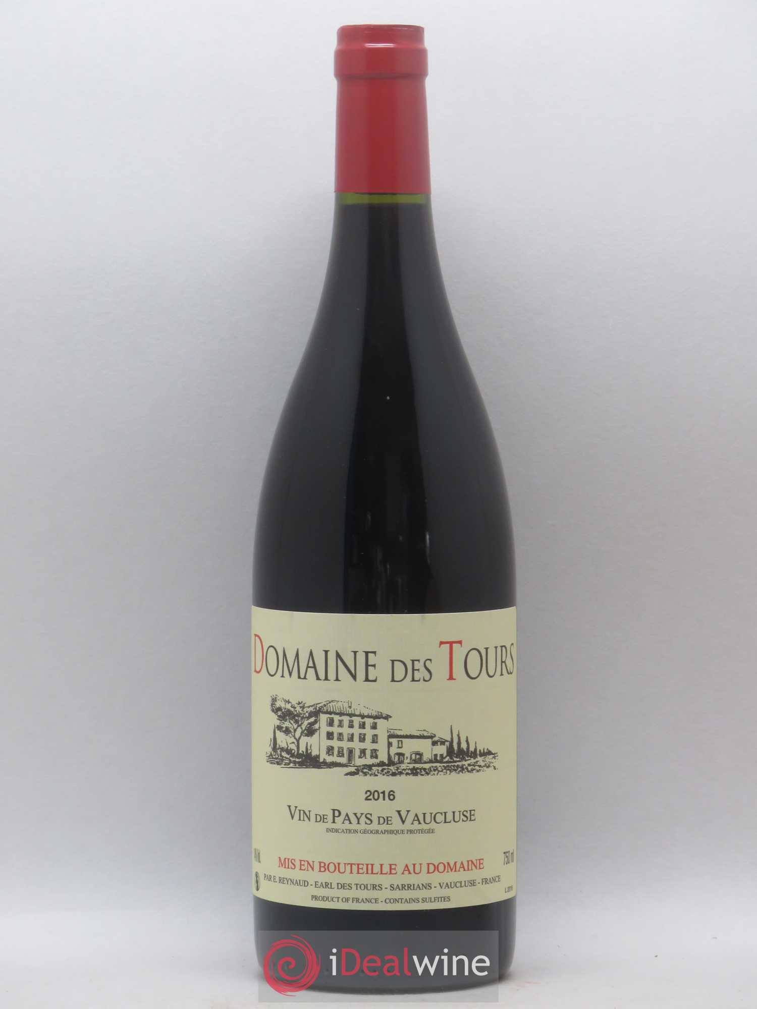 Vaucluse (Vin de Pays de Vaucluse) Domaine des Tours Emmanuel Reynaud 2016 - Lot de 1 bouteille - 0