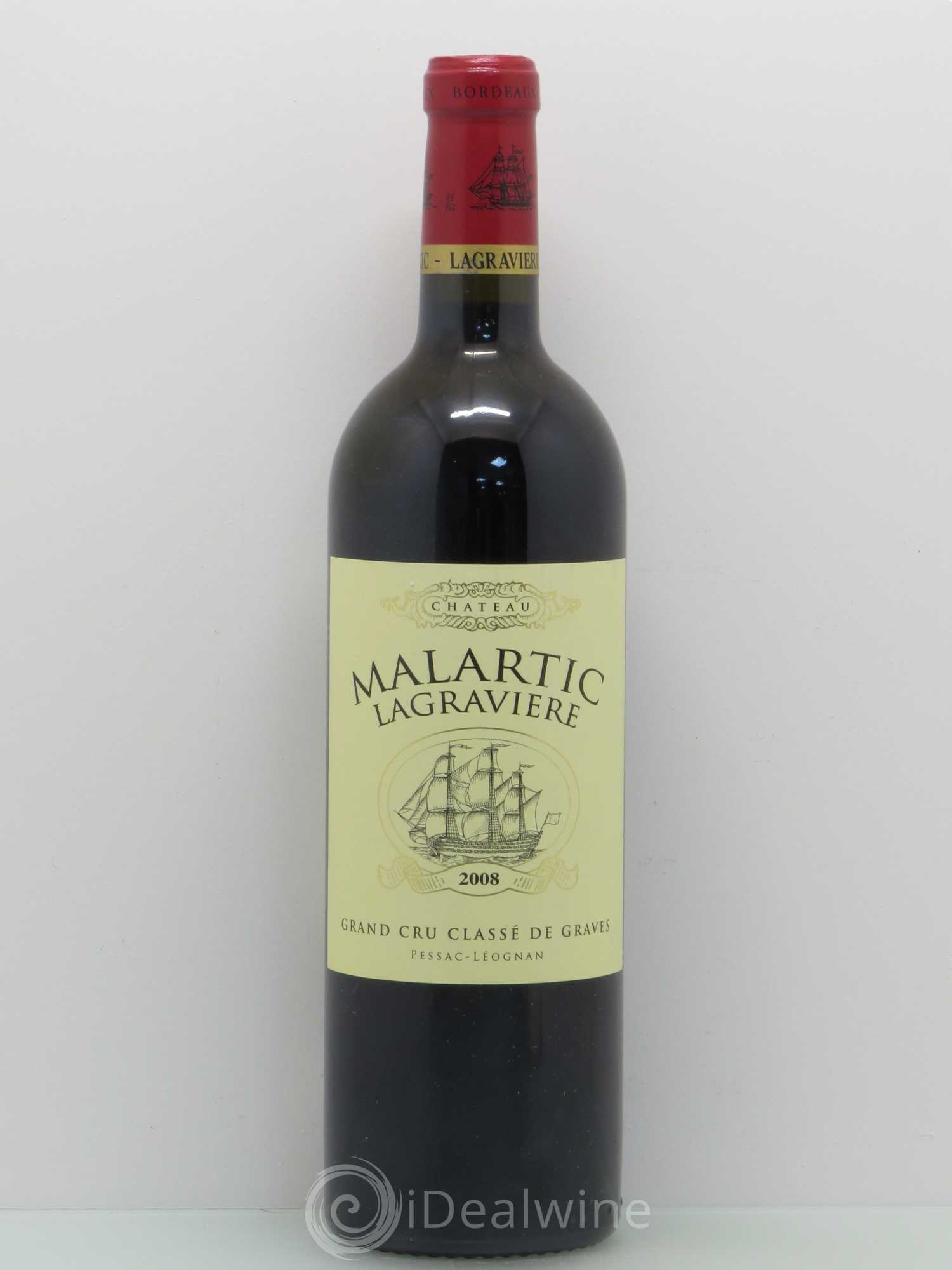 Château Malartic-Lagravière Cru Classé de Graves 2008 - Lot de 1 bouteille - 0