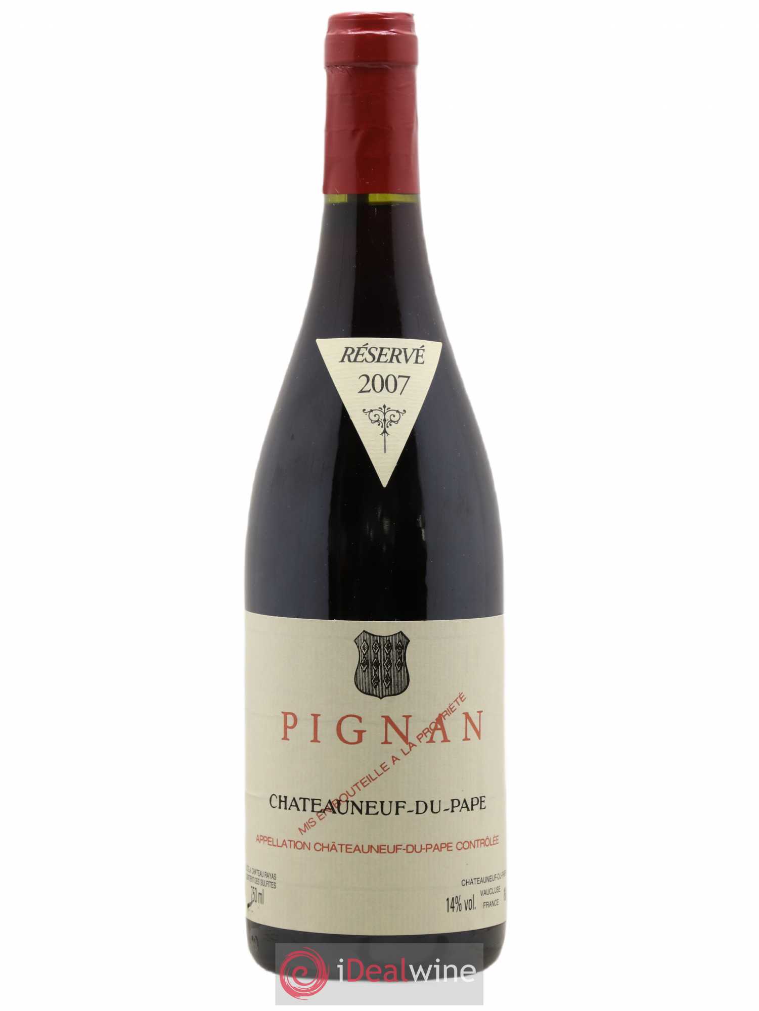 Châteauneuf-du-Pape Pignan Emmanuel Reynaud 2007 - Lot de 1 bouteille - 0