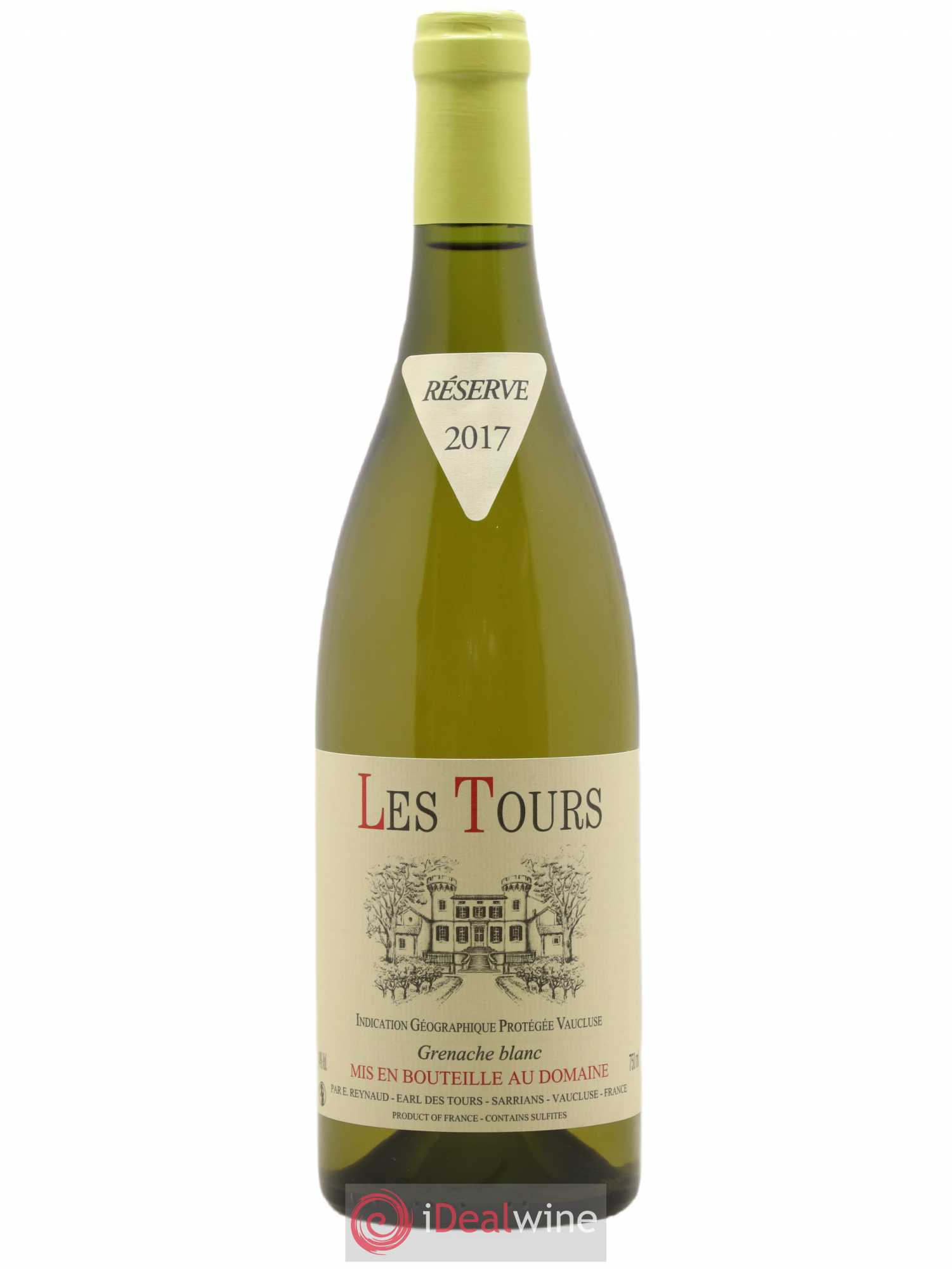 Vaucluse (Vin de Pays de Vaucluse) Les Tours Grenache Blanc Emmanuel Reynaud 2017 - Lot de 1 bouteille - 0