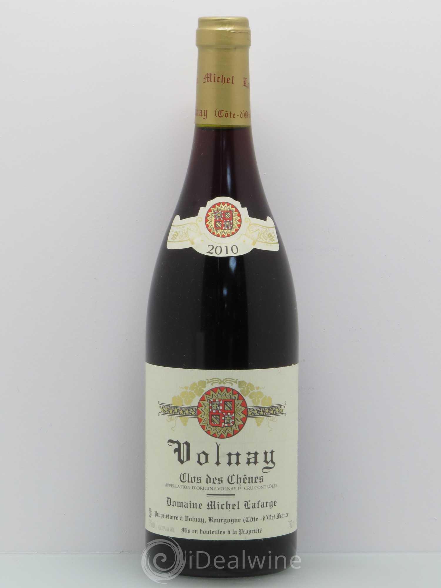 Volnay 1er Cru Clos des Chênes Lafarge (Domaine) 2010 - Lot de 1 bouteille - 0