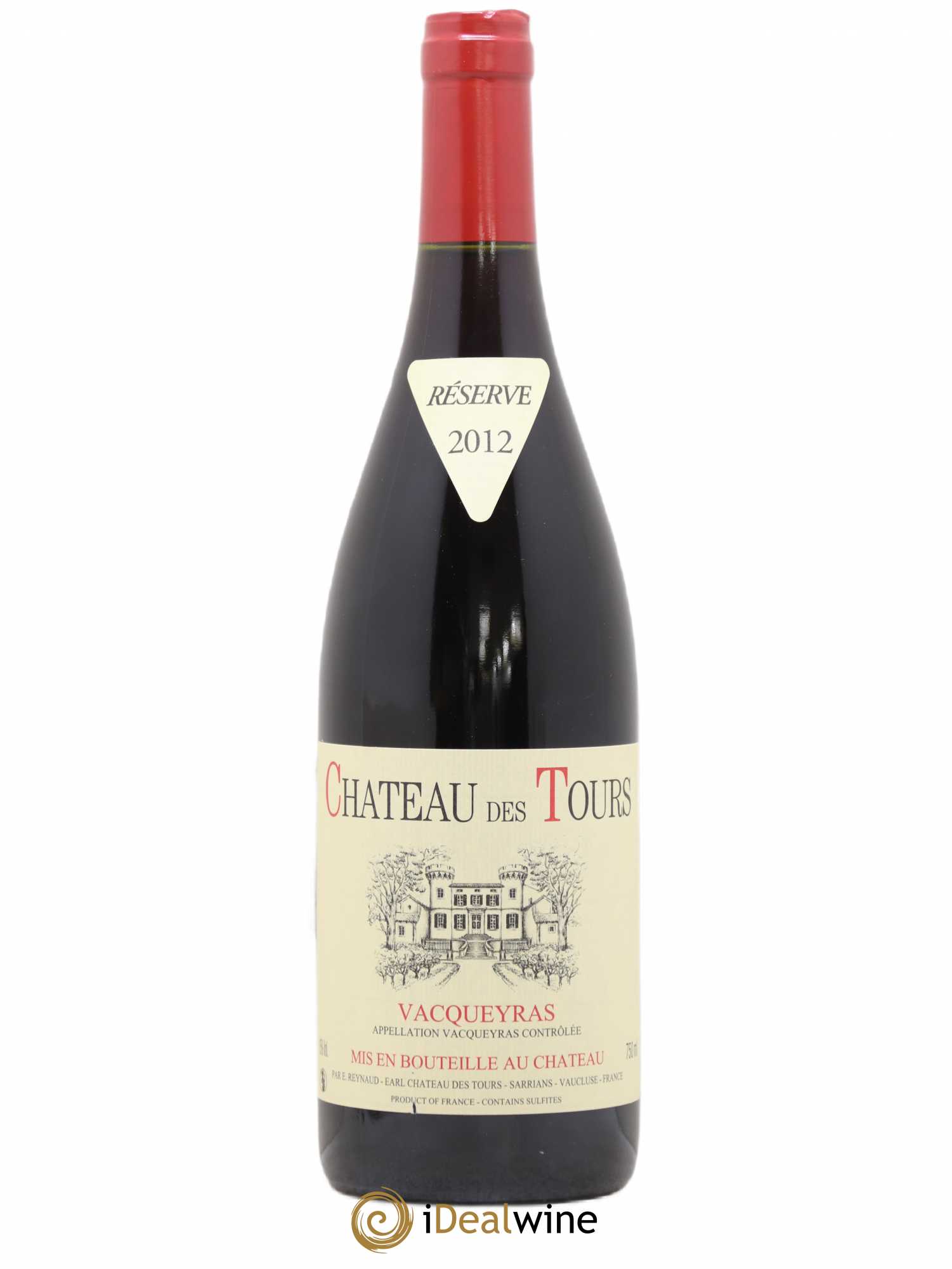 Vacqueyras Château des Tours Emmanuel Reynaud 2012 - Lot de 1 bouteille - 0
