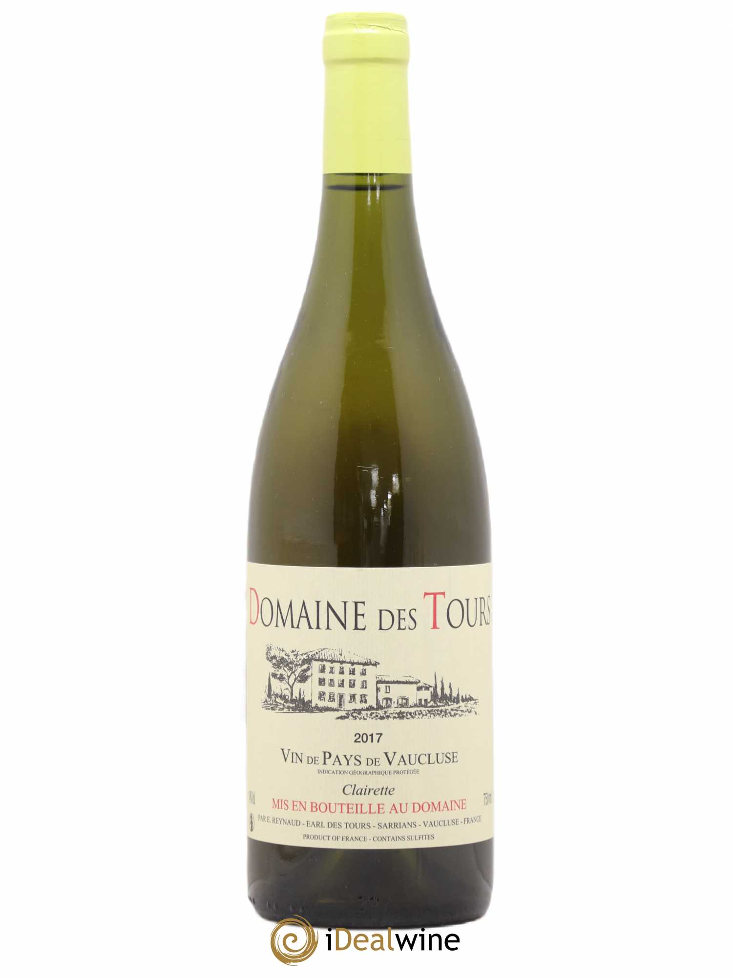 Vaucluse (Vin de Pays de Vaucluse) Domaine des Tours Emmanuel Reynaud Clairette 2017 - Lot de 1 bouteille - 0