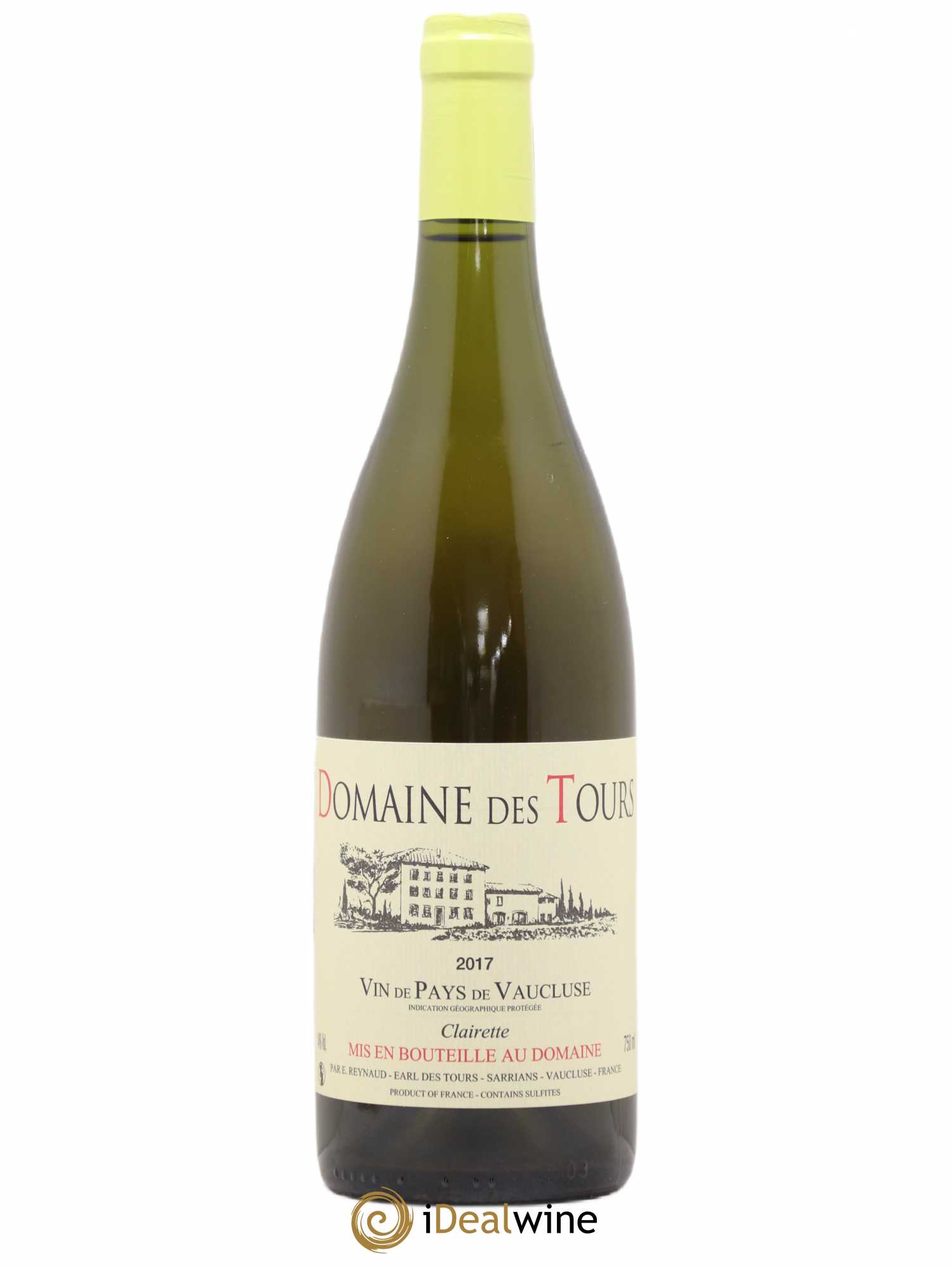 Vaucluse (Vin de Pays de Vaucluse) Domaine des Tours Emmanuel Reynaud Clairette 2017 - Lot de 1 bouteille - 0