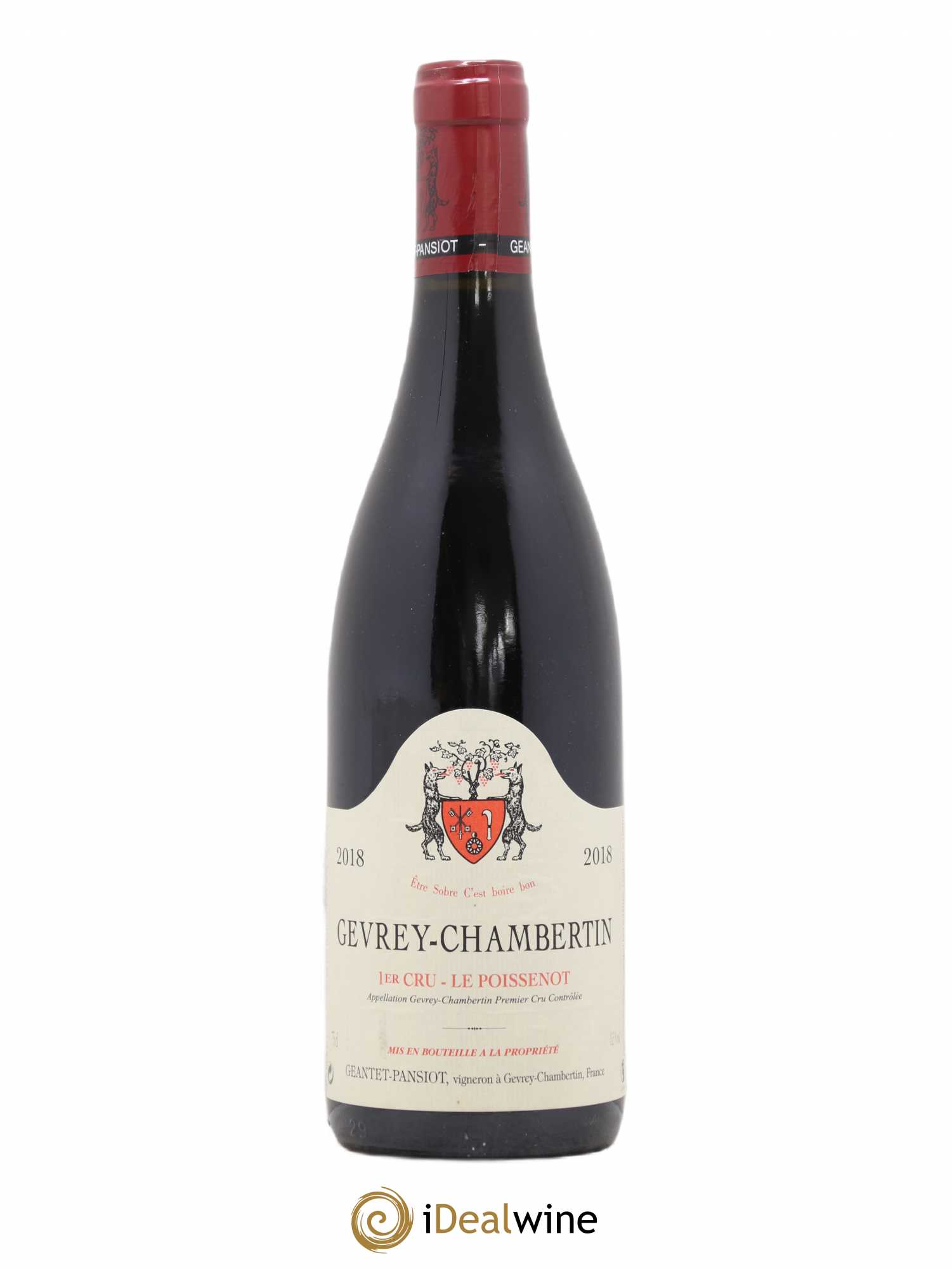Gevrey-Chambertin 1er Cru Le Poissenot Geantet-Pansiot 2018 - Lot de 1 bouteille - 0