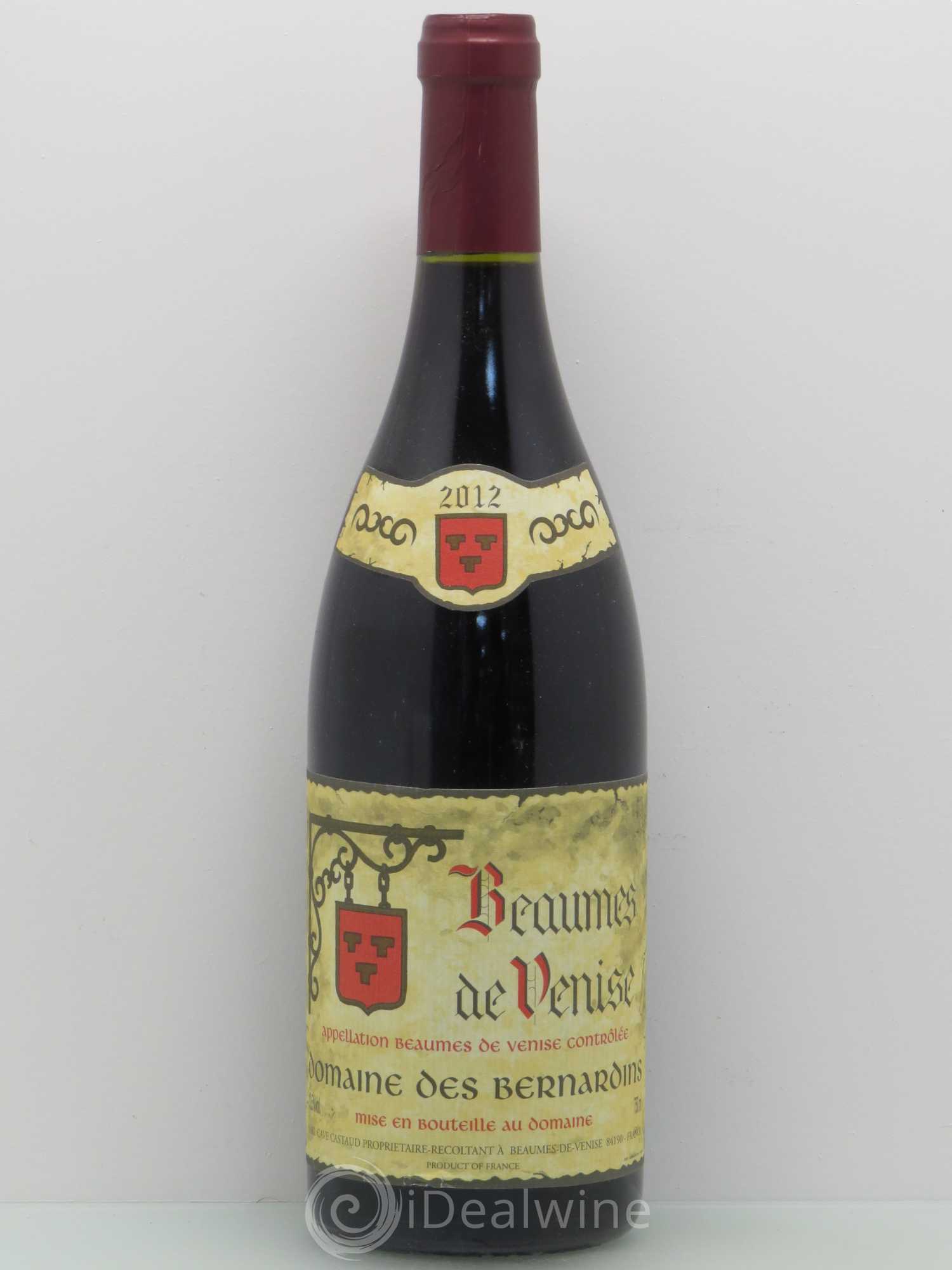 Divers Beaumes de venises Domaine des Bernardins 2012 - Posten von 1 Flasche - 0