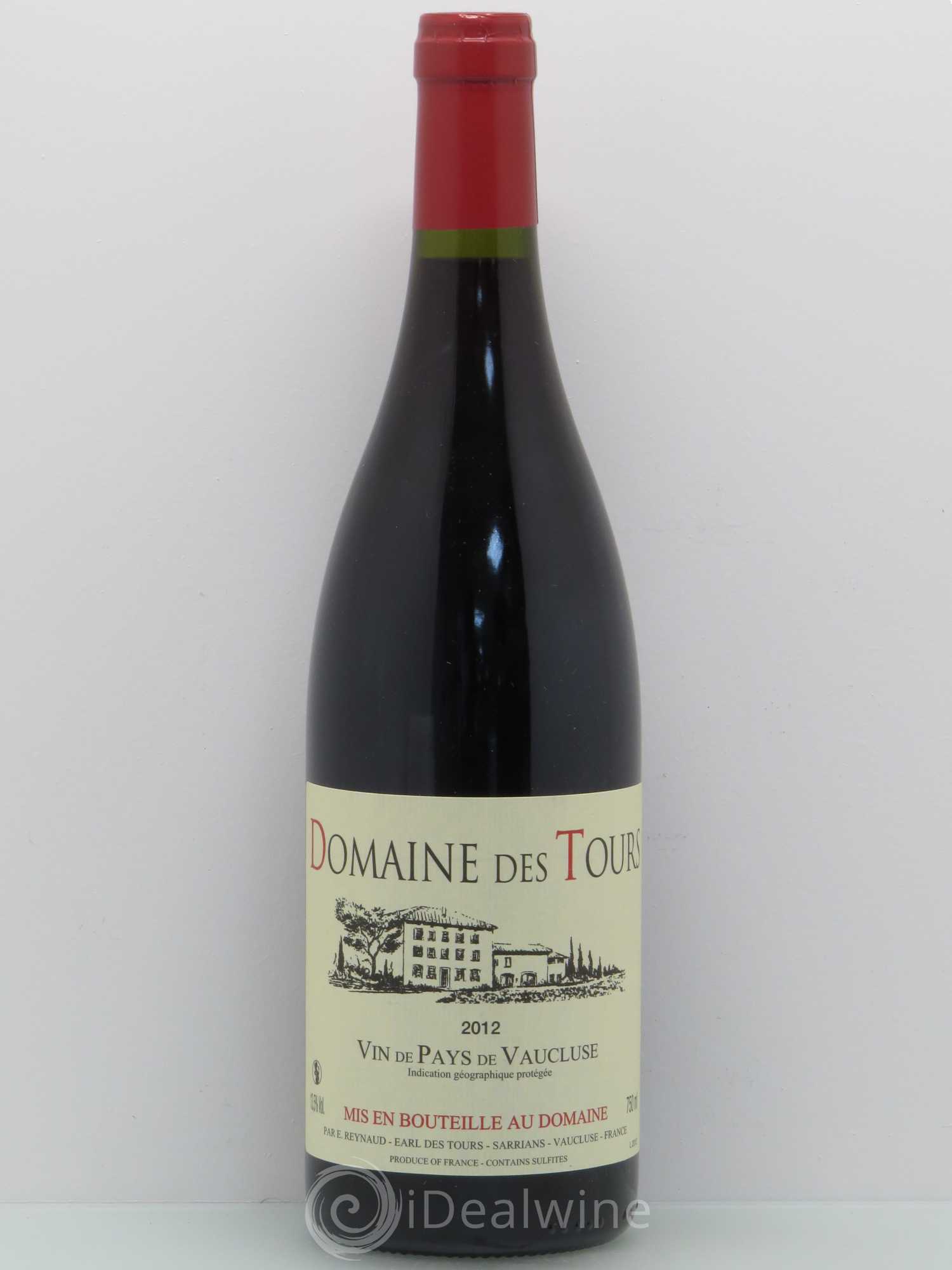 Vaucluse (Vin de Pays de Vaucluse) Domaine des Tours Emmanuel Reynaud 2012 - Lot de 1 bouteille - 0