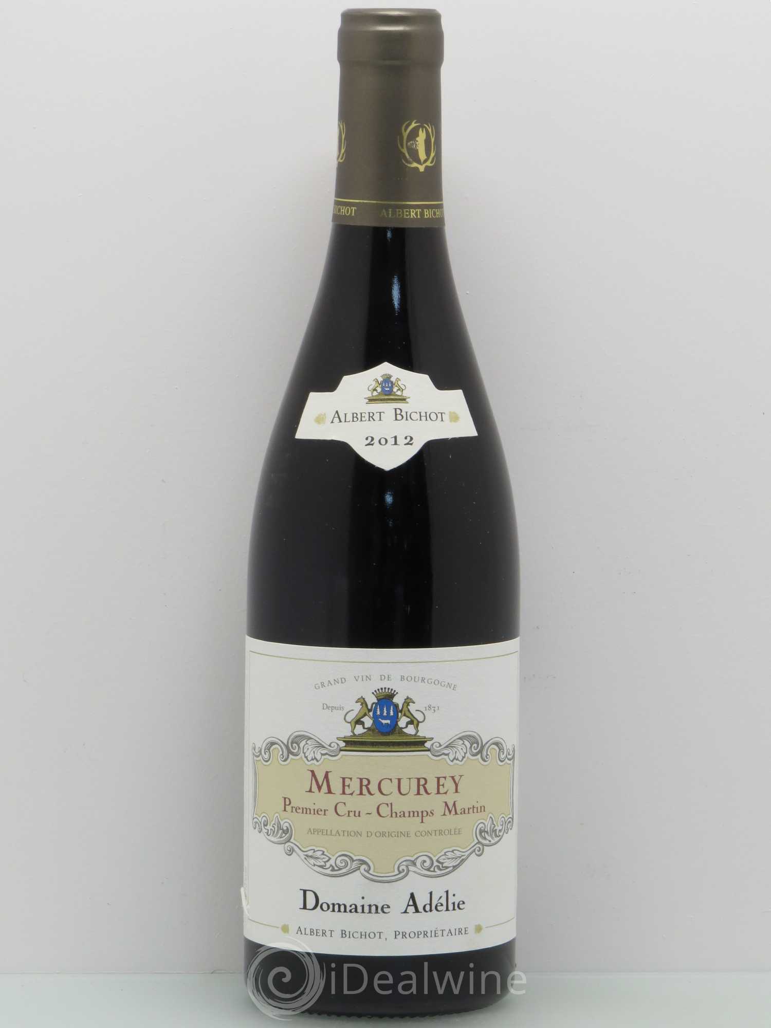 Mercurey 1er Cru Les Champs Martin Adélie - Albert Bichot 2012 - Lot de 1 bouteille - 0