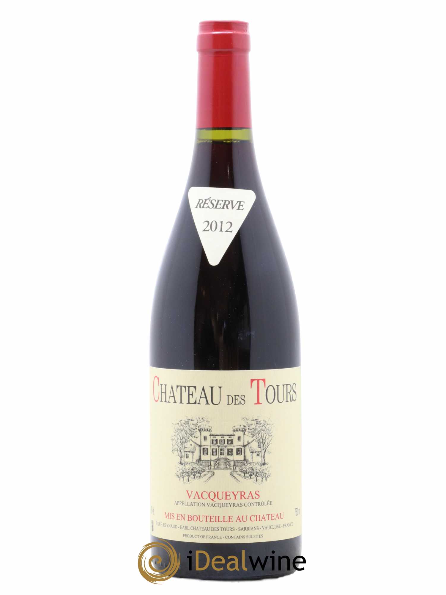 Vacqueyras Château des Tours Emmanuel Reynaud 2012 - Lot de 1 bouteille - 0