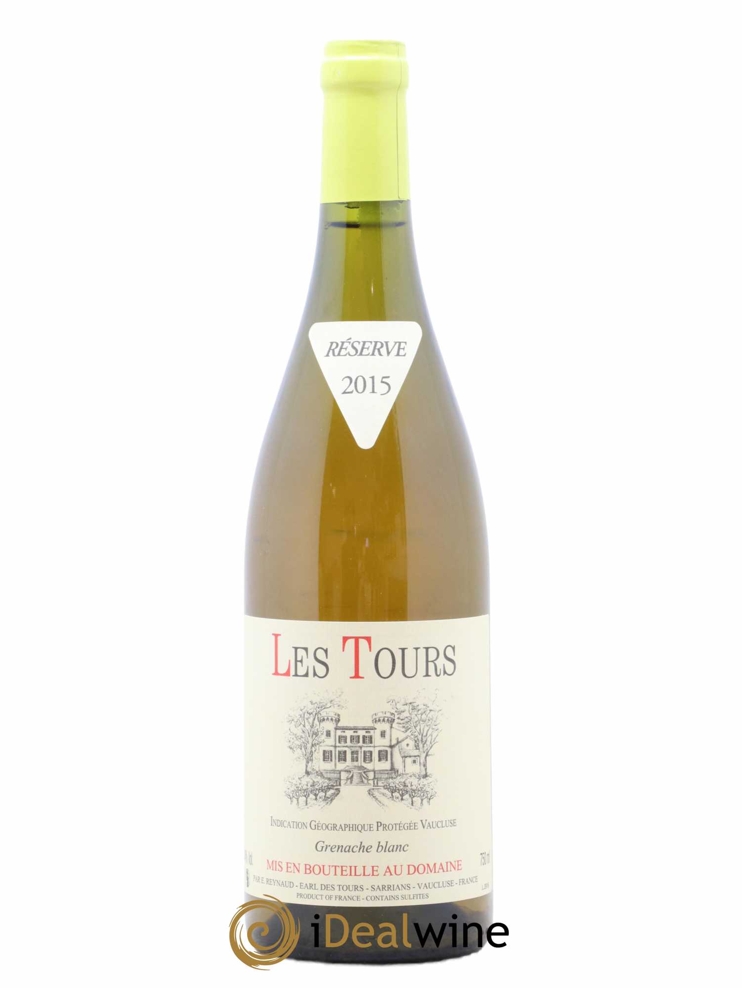 Vaucluse (Vin de Pays de Vaucluse) Les Tours Grenache Blanc Emmanuel Reynaud 2015 - Lot de 1 bouteille - 0