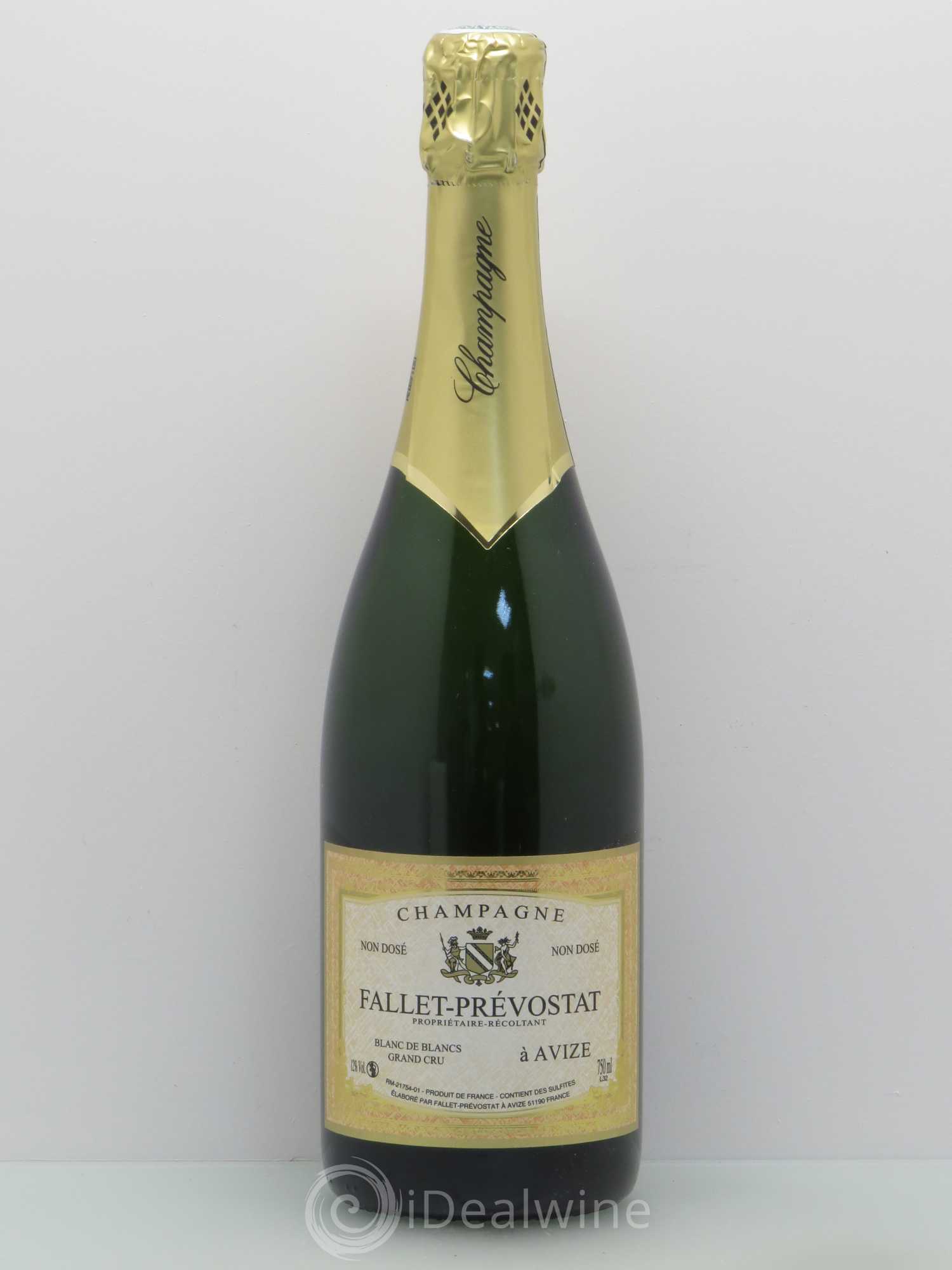 Champagne Fallet-Prévostat Grand Cru Blanc de Blanc Avize non dosé - Posten von 1 Flasche - 0