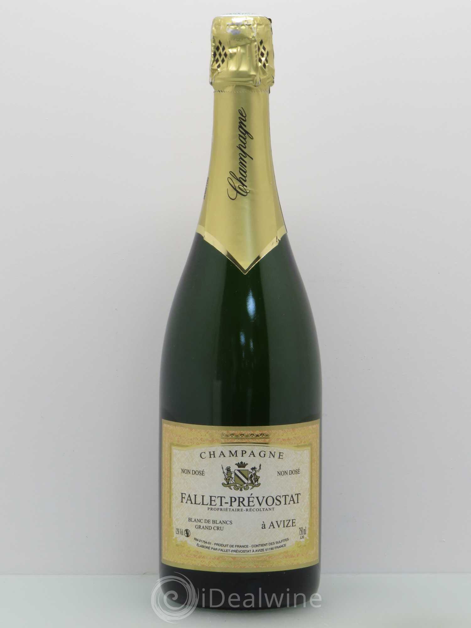 Champagne Fallet-Prévostat Grand Cru Blanc de Blanc Avize non dosé - Posten von 1 Flasche - 0