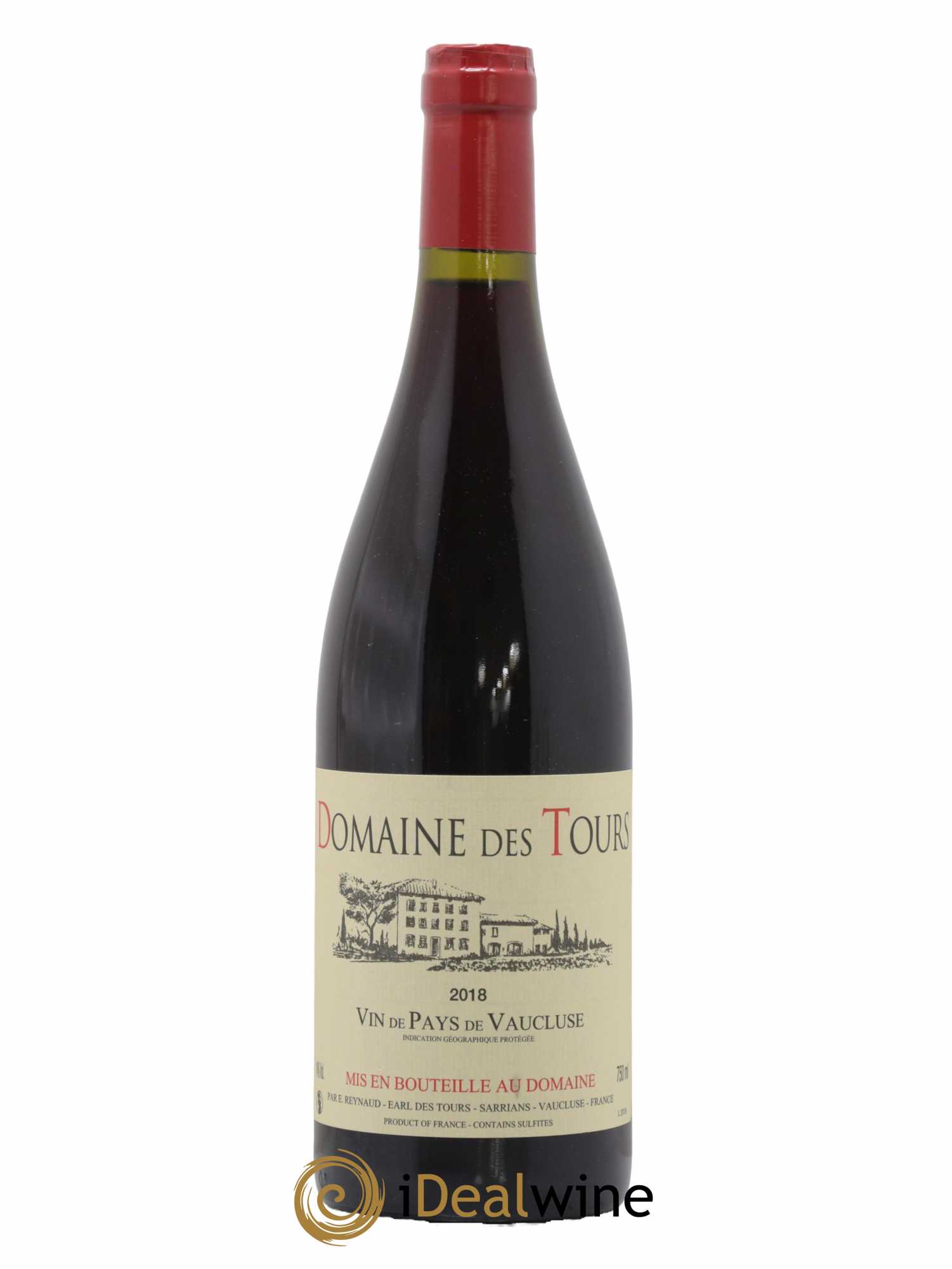 Vaucluse (Vin de Pays de Vaucluse) Domaine des Tours Emmanuel Reynaud 2018 - Lot de 1 bouteille - 0