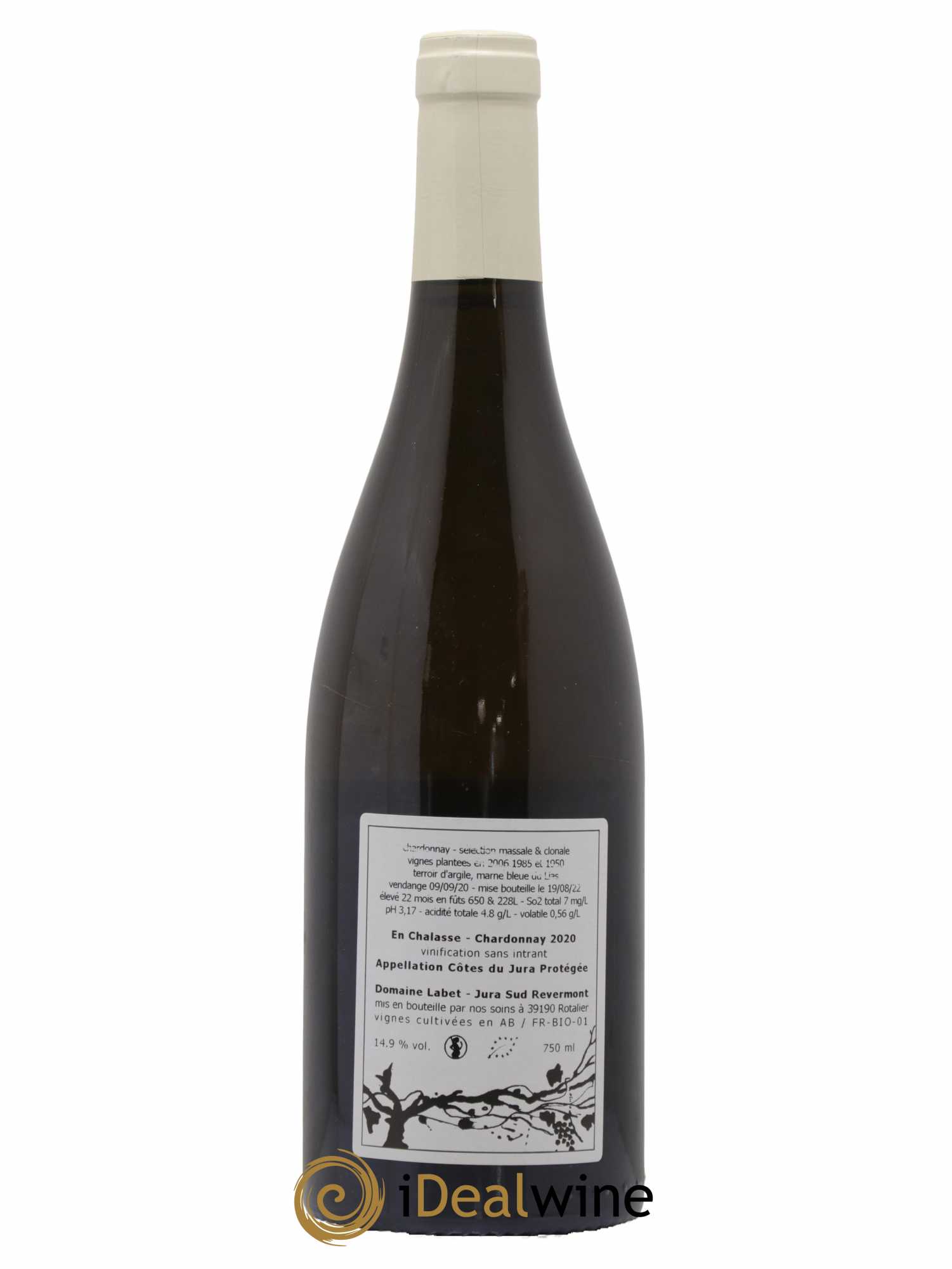 Côtes du Jura Chardonnay En Chalasse Romain - Julien - Charline Labet 2020 - Lot de 1 bouteille - 1