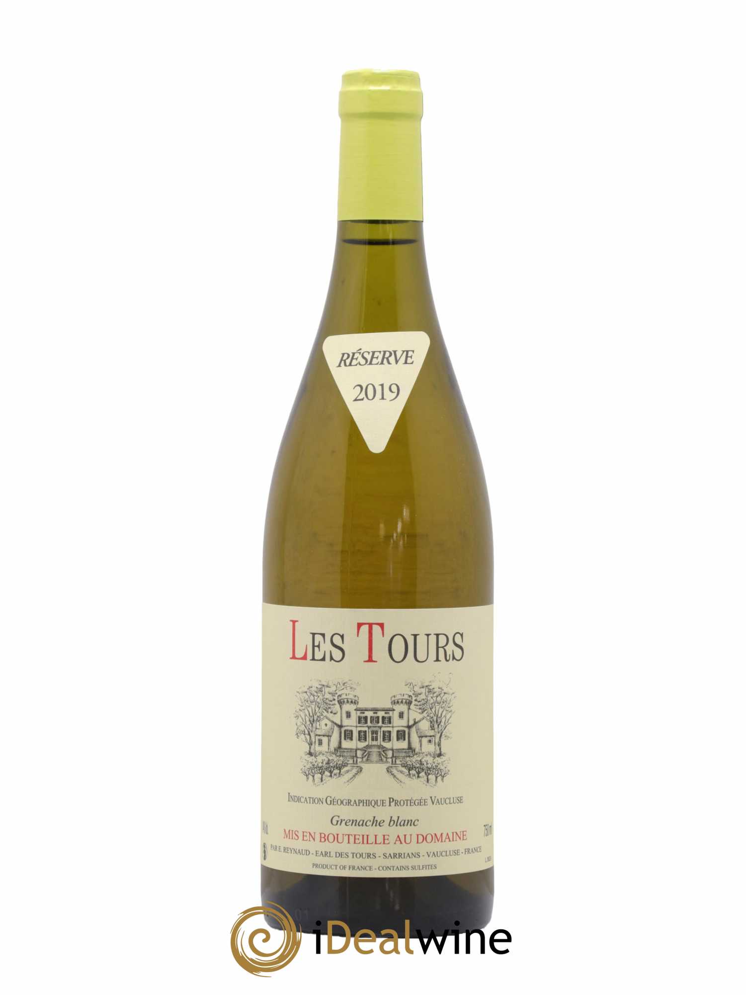 Vaucluse (Vin de Pays de Vaucluse) Les Tours Grenache Blanc Emmanuel Reynaud 2019 - Lot de 1 bouteille - 0