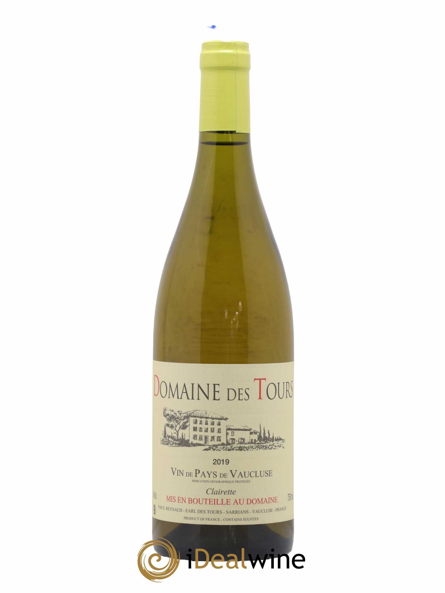 Vaucluse (Vin de Pays de Vaucluse) Domaine des Tours Emmanuel Reynaud 2019 - Lot de 1 bouteille - 0