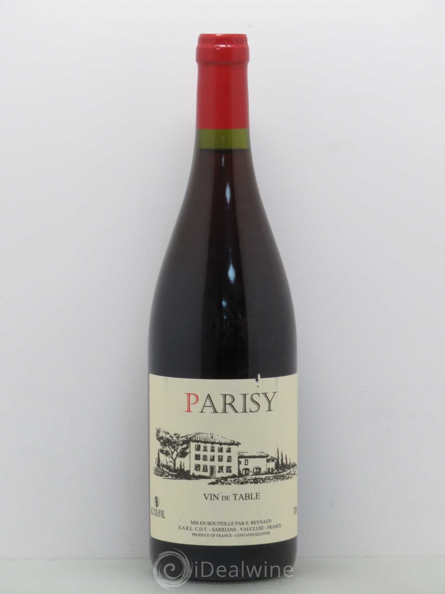 Vin de Table Parisy Emmanuel Reynaud - Lot de 1 bouteille - 0