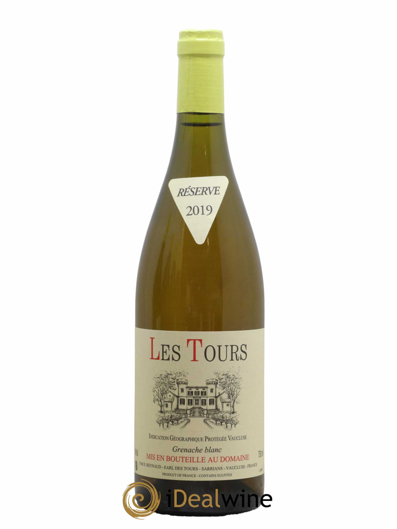 Vaucluse (Vin de Pays de Vaucluse) Les Tours Grenache Blanc Emmanuel Reynaud 2019 - Lot de 1 bouteille - 0