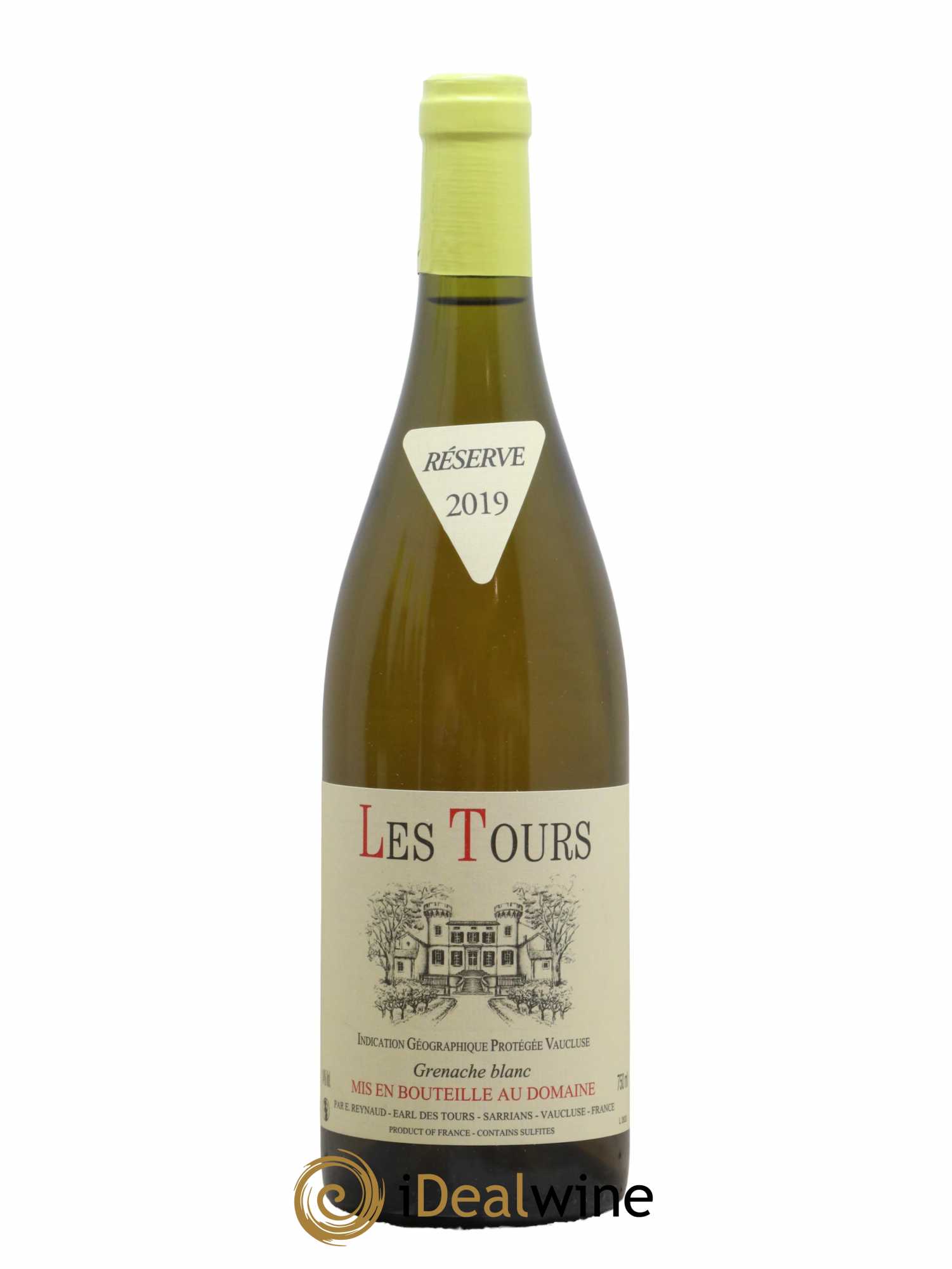 Vaucluse (Vin de Pays de Vaucluse) Les Tours Grenache Blanc Emmanuel Reynaud 2019 - Lot de 1 bouteille - 0