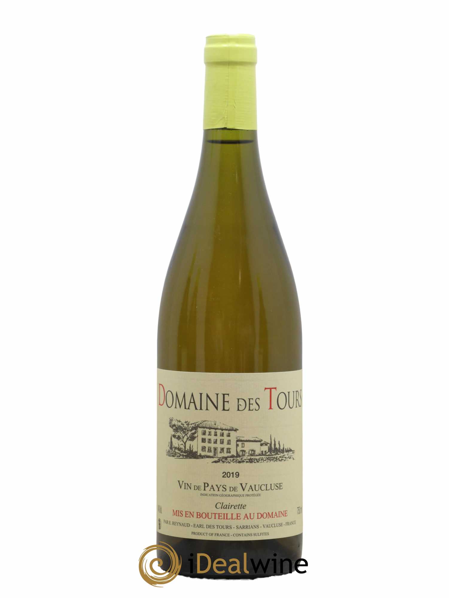 Vaucluse (Vin de Pays de Vaucluse) Domaine des Tours Emmanuel Reynaud 2019 - Lot de 1 bouteille - 0