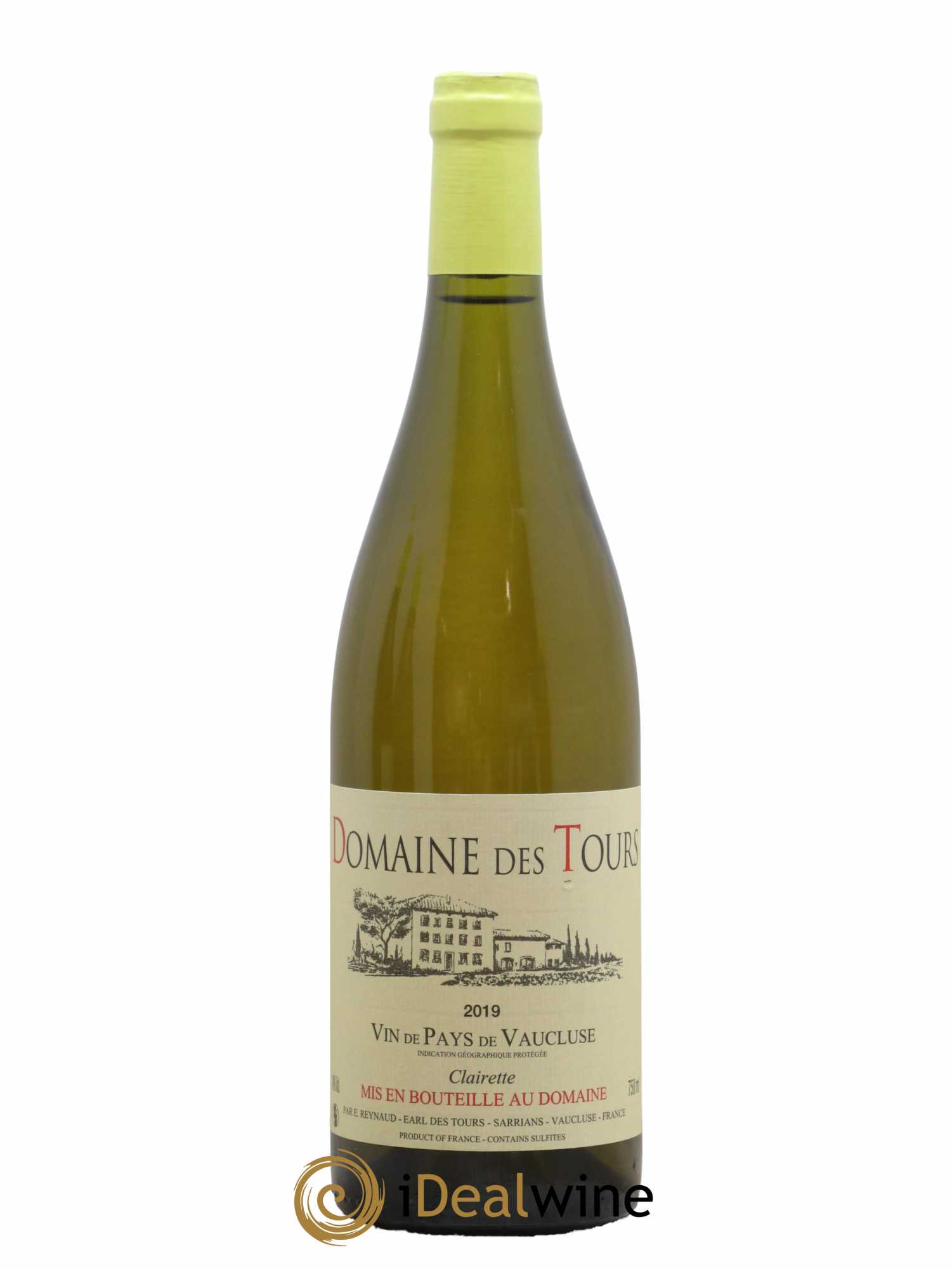 Vaucluse (Vin de Pays de Vaucluse) Domaine des Tours Emmanuel Reynaud 2019 - Lot de 1 bouteille - 0