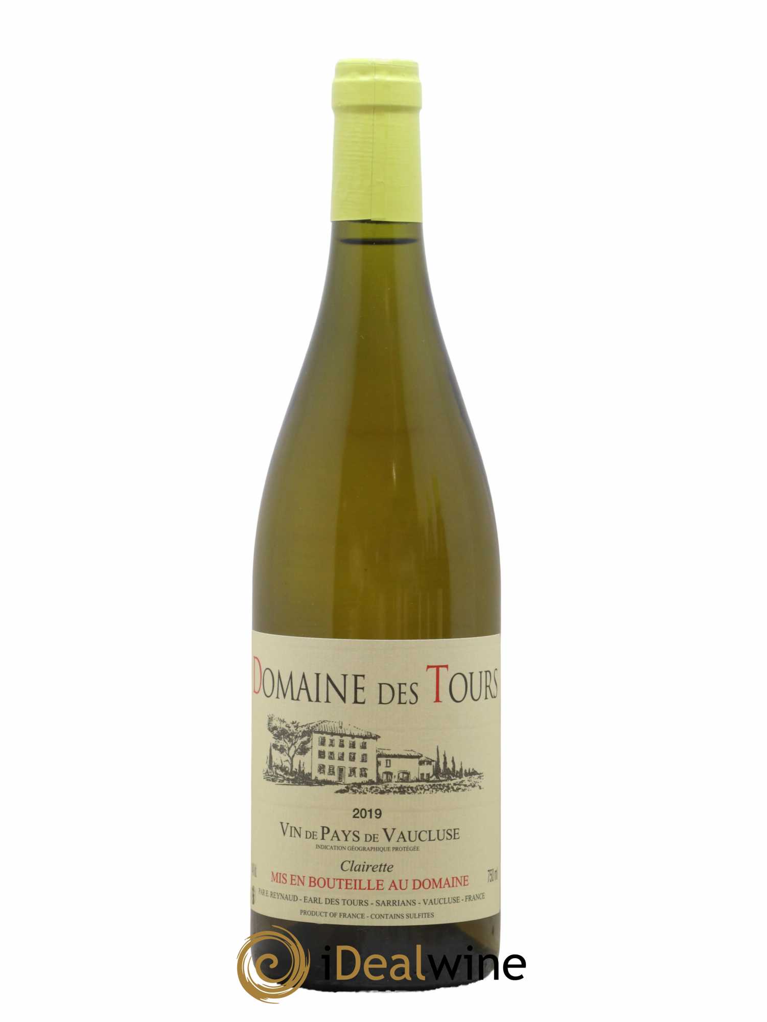 Vaucluse (Vin de Pays de Vaucluse) Domaine des Tours Emmanuel Reynaud 2019 - Lot de 1 bouteille - 0