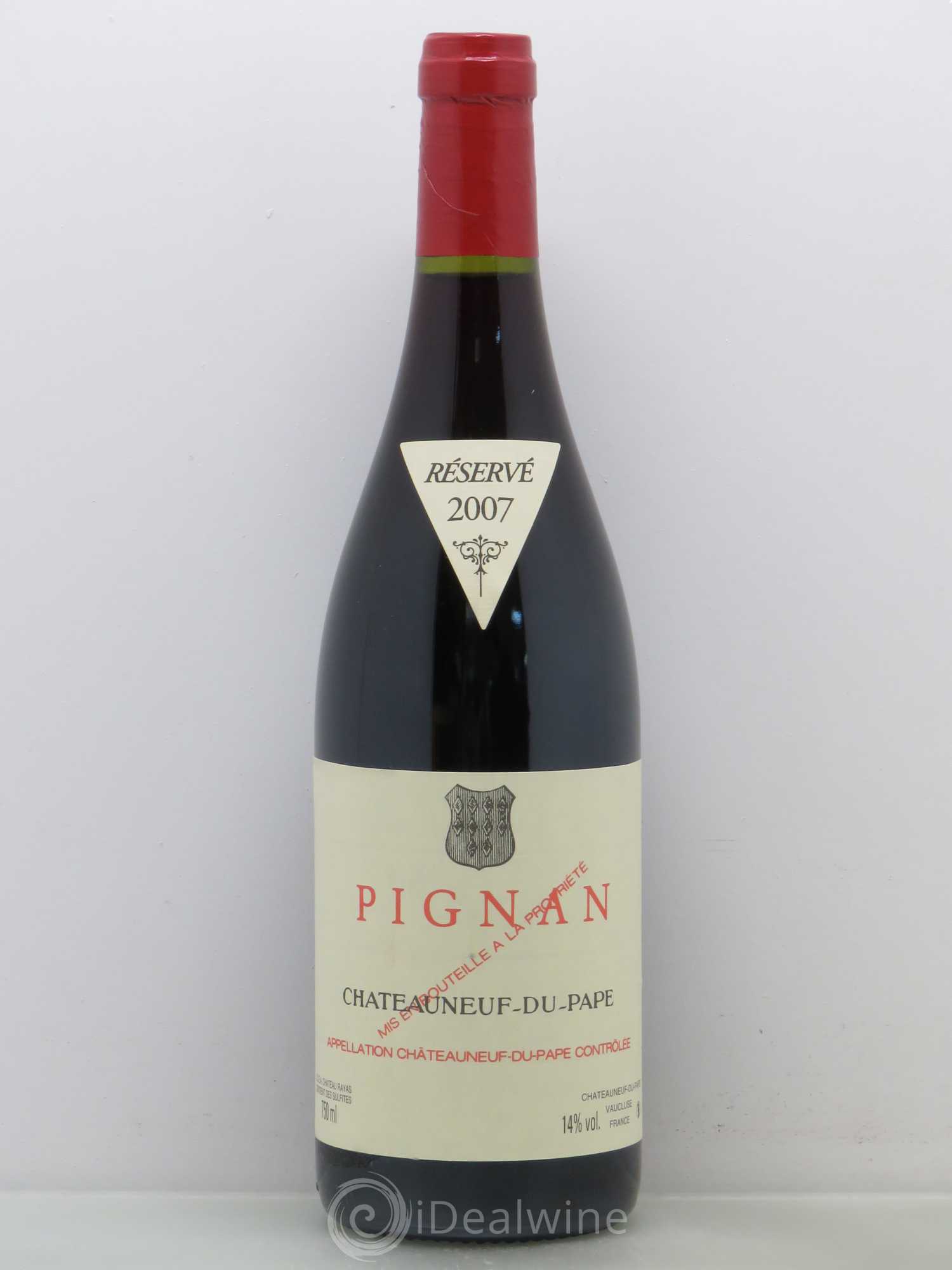 Châteauneuf-du-Pape Pignan Emmanuel Reynaud 2007 - Lot de 1 bouteille - 0