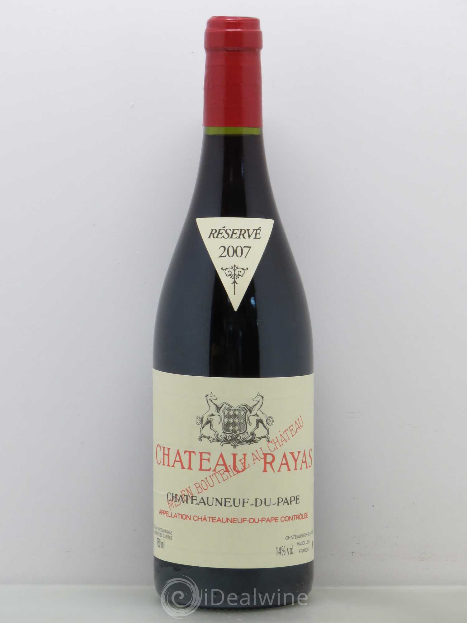 Châteauneuf-du-Pape Château Rayas Emmanuel Reynaud 2007 - Lot de 1 bouteille - 0