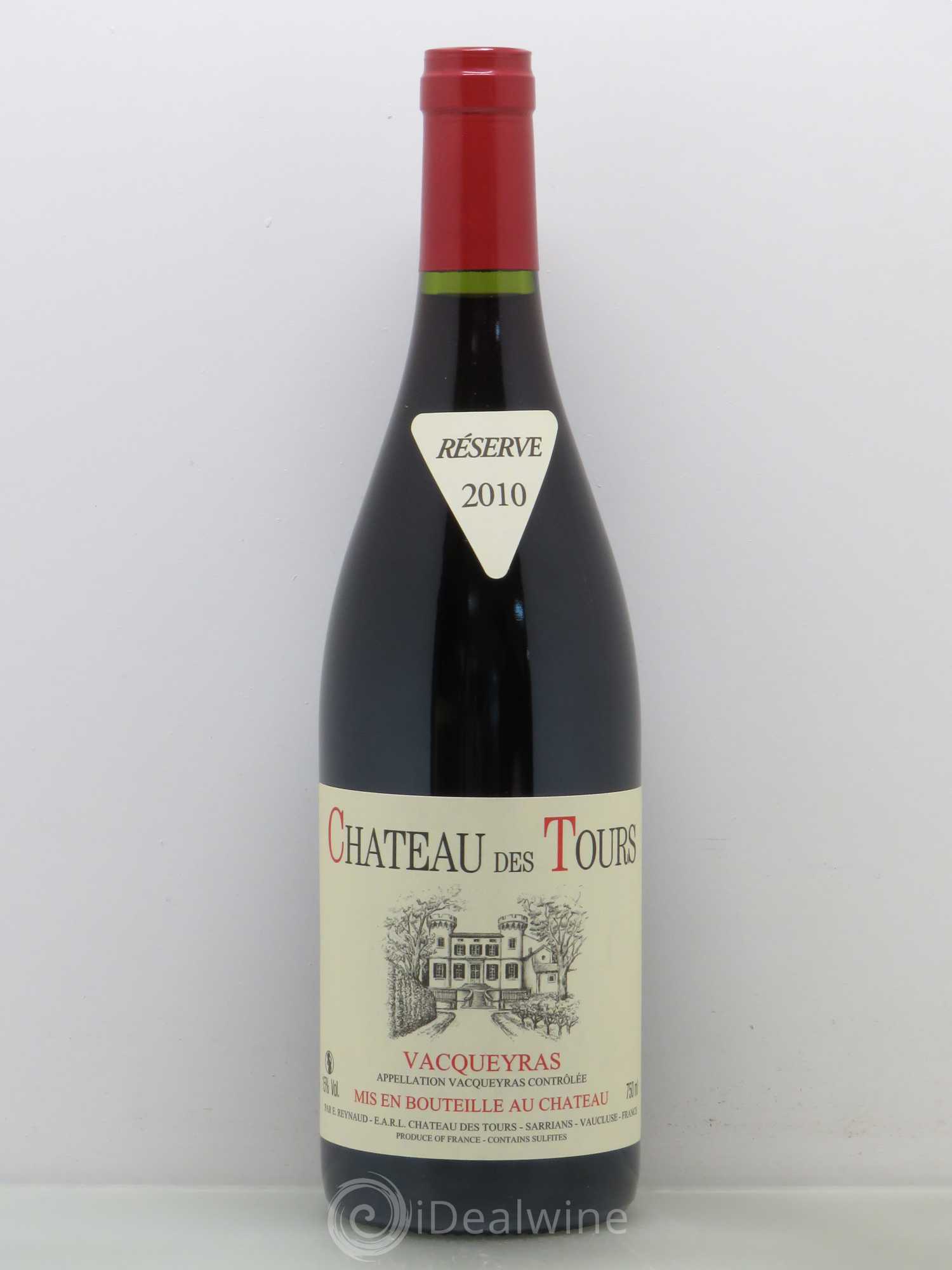 Vacqueyras Château des Tours Emmanuel Reynaud 2010 - Lot de 1 bouteille - 0