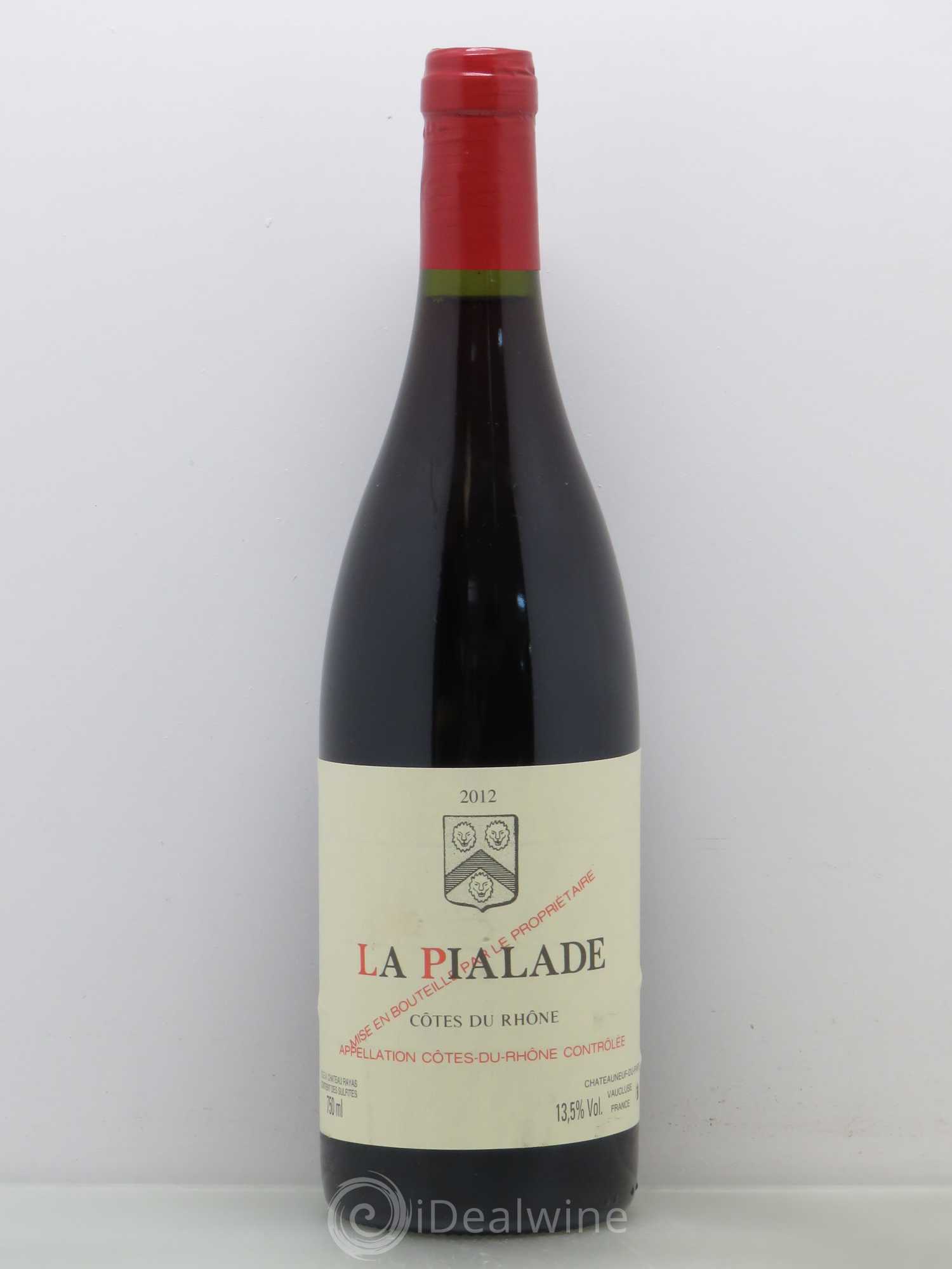 Côtes-du-Rhône La Pialade Emmanuel Reynaud 2012 - Lot de 1 bouteille - 0