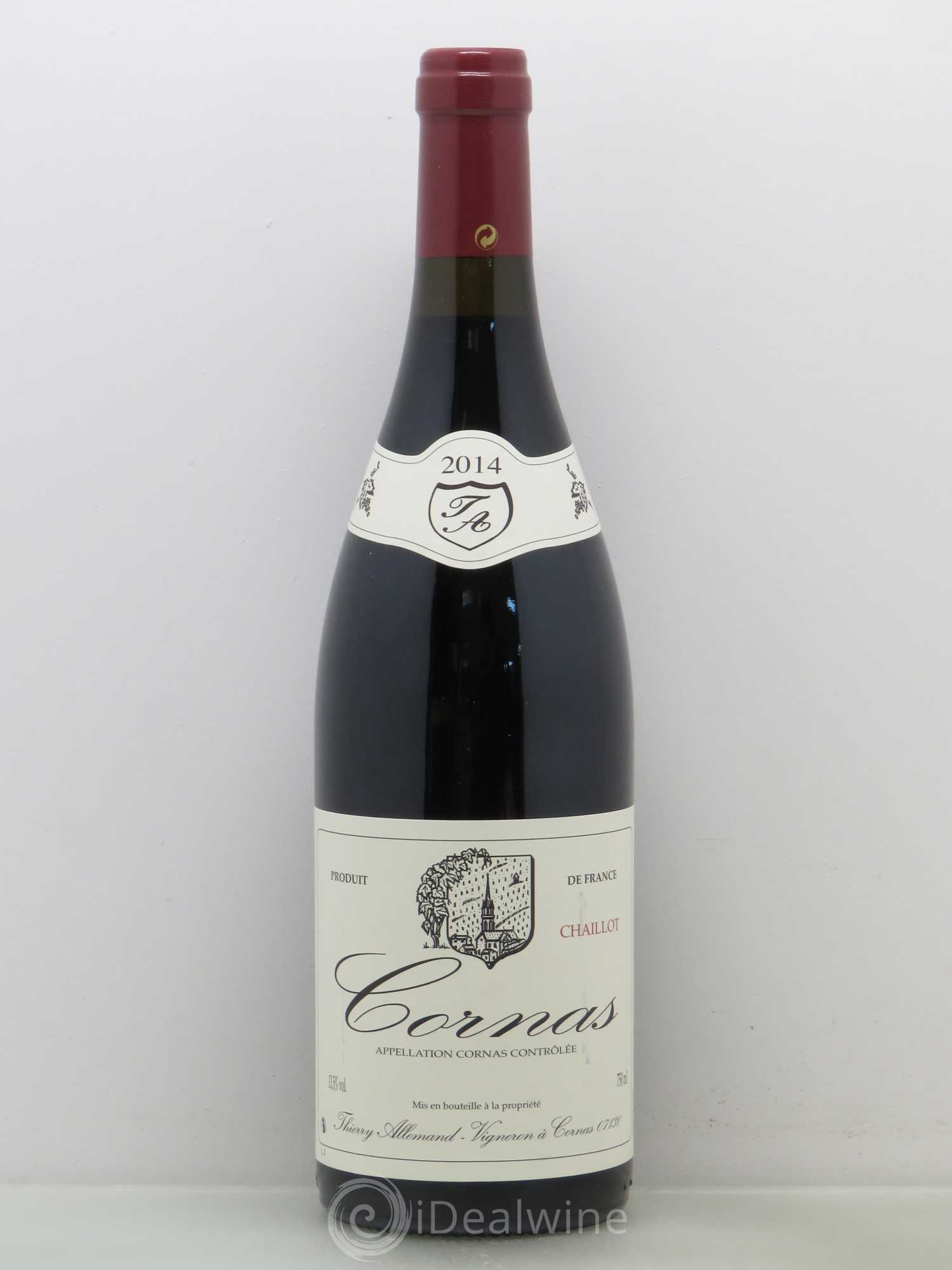 Cornas Chaillot Thierry Allemand 2014 - Lot de 1 bouteille - 0