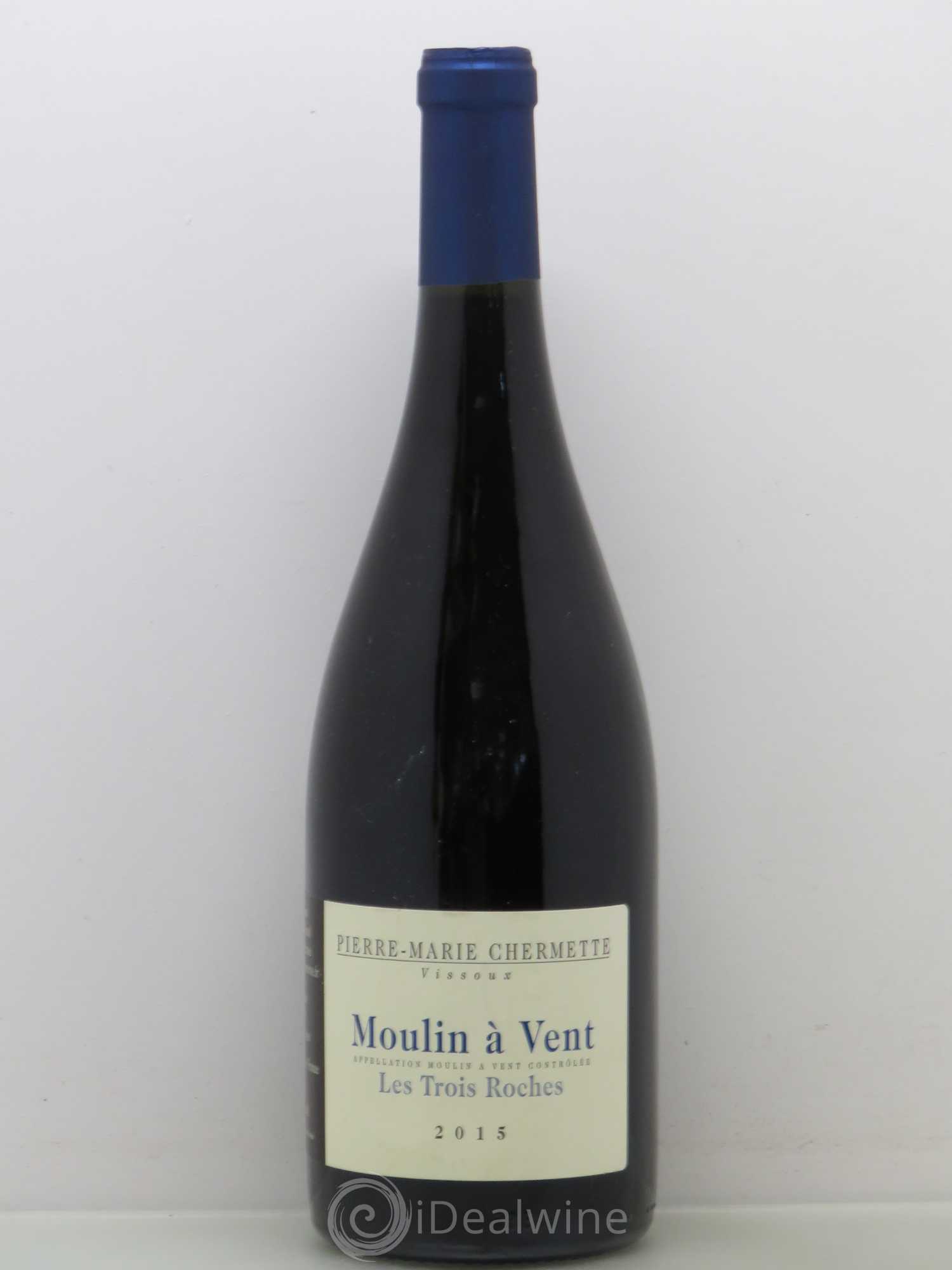 Moulin-à-Vent Les Trois Roches Domaine du Vissoux - P-M. Chermette 2015 - Lot de 1 bouteille - 0
