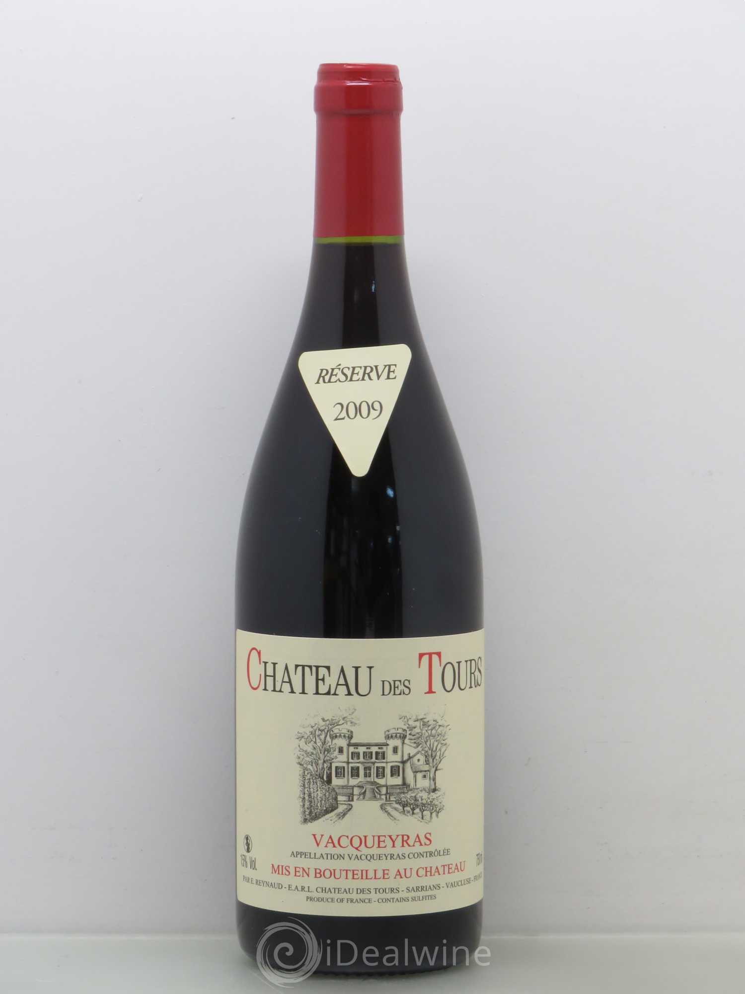 Vacqueyras Château des Tours Emmanuel Reynaud 2009 - Lot de 1 bouteille - 0