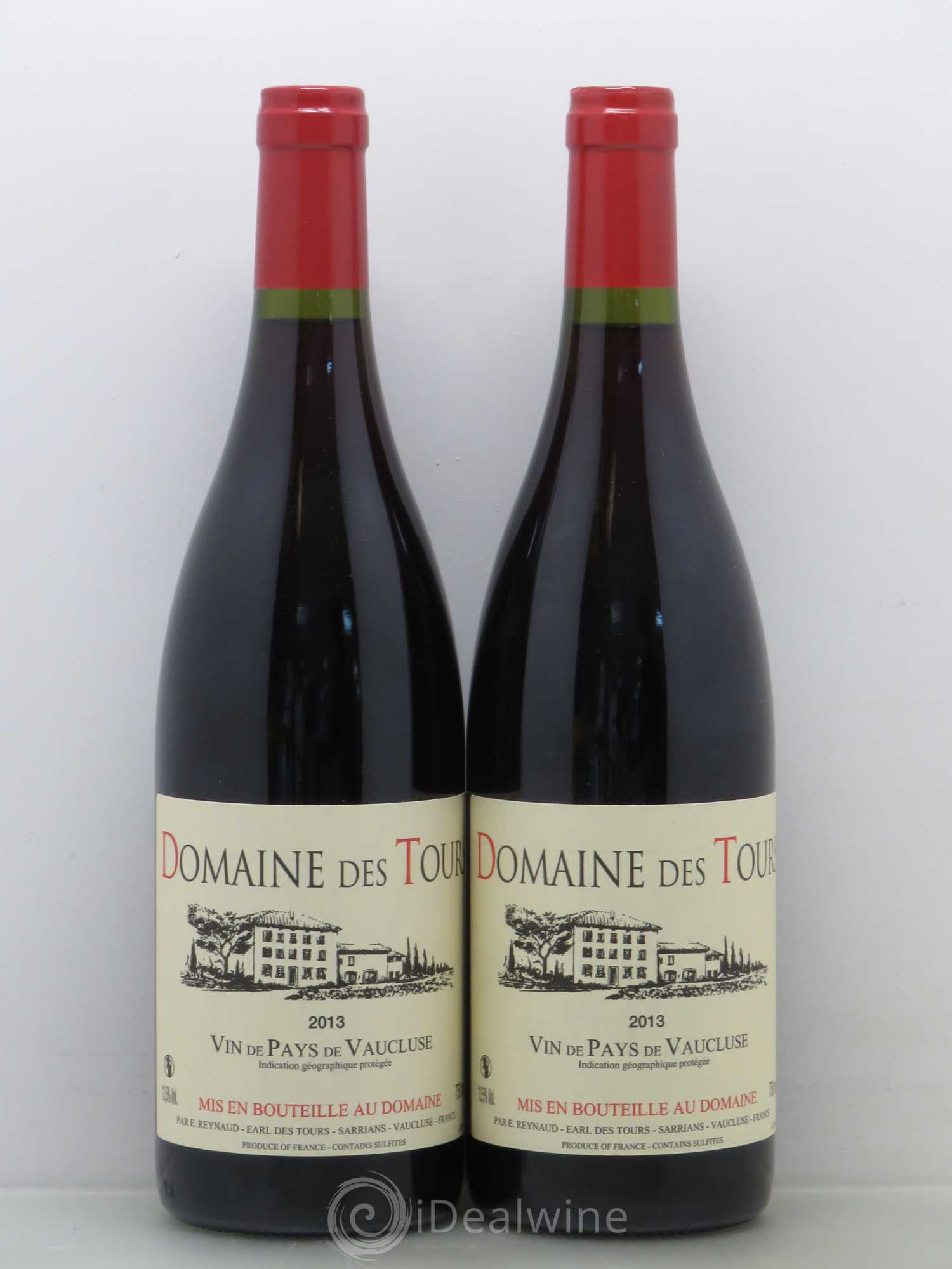 Vaucluse (Vin de Pays de Vaucluse) Domaine des Tours Emmanuel Reynaud 2013 - Lot de 2 bouteilles - 0