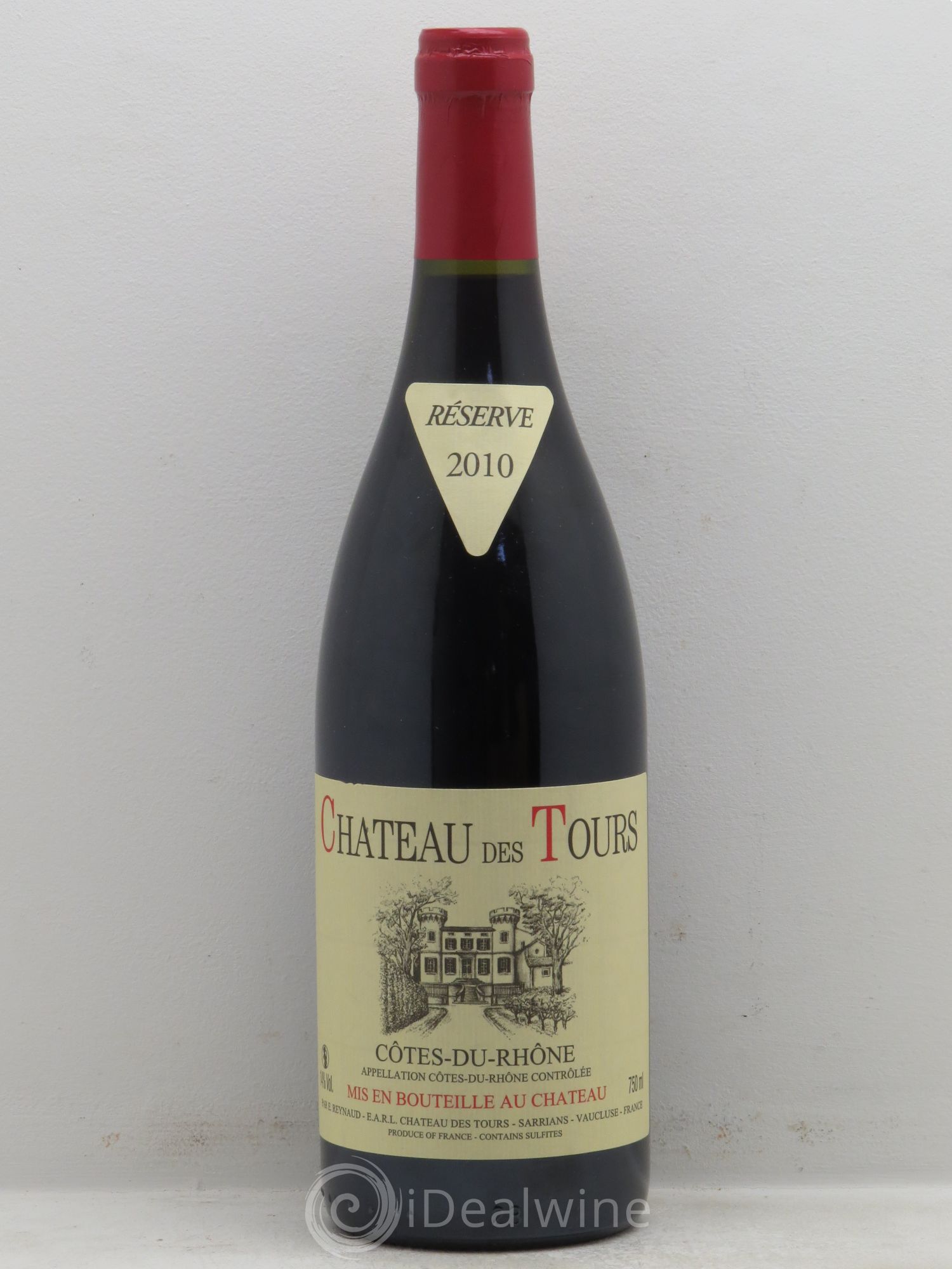 Côtes-du-Rhône Château des Tours Emmanuel Reynaud Réserve 2010 - Lot de 1 bouteille - 0