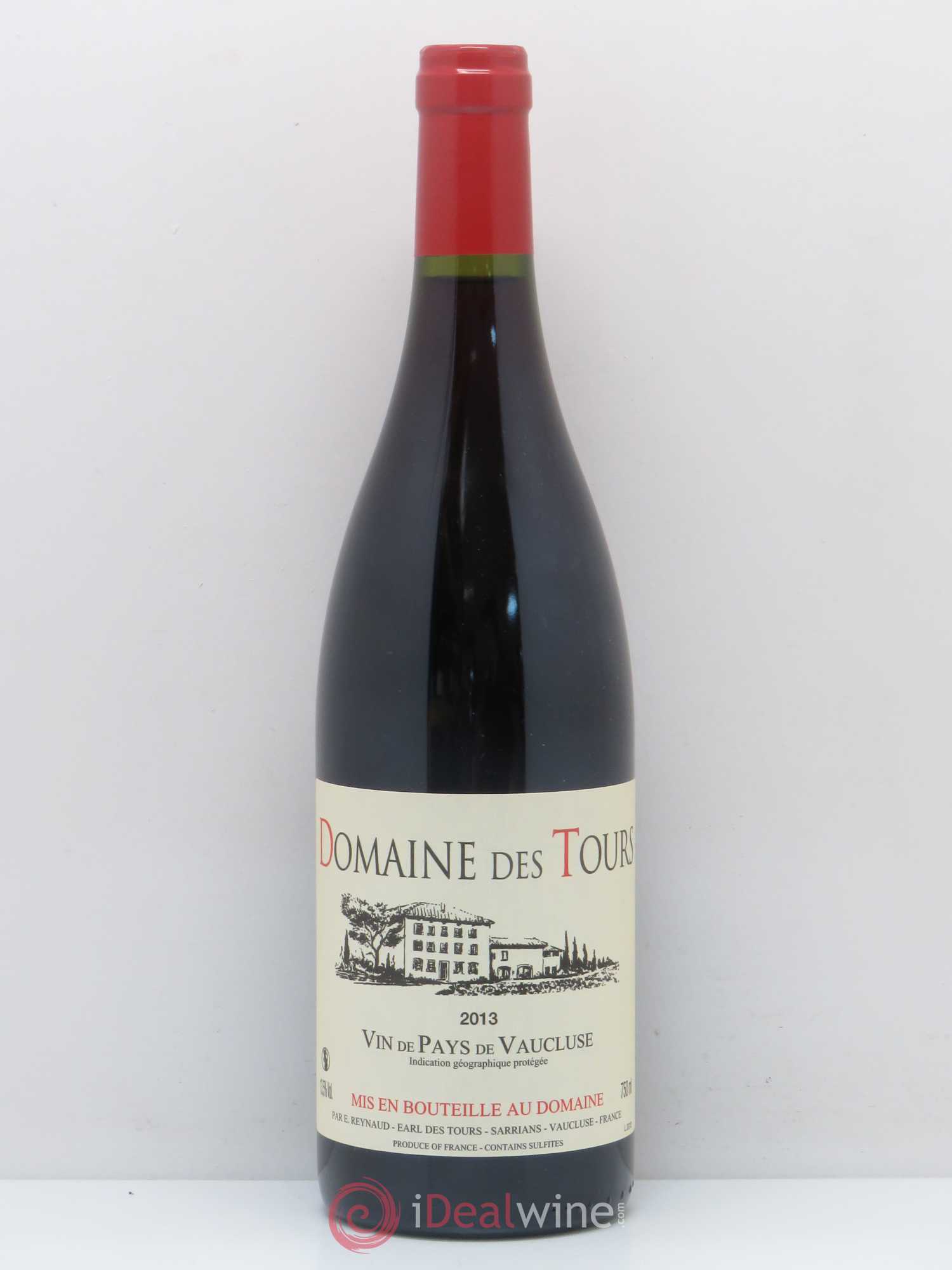 IGP Vaucluse (Vin de Pays de Vaucluse) Domaine des Tours Emmanuel Reynaud 2013 - Lot de 1 bouteille - 0