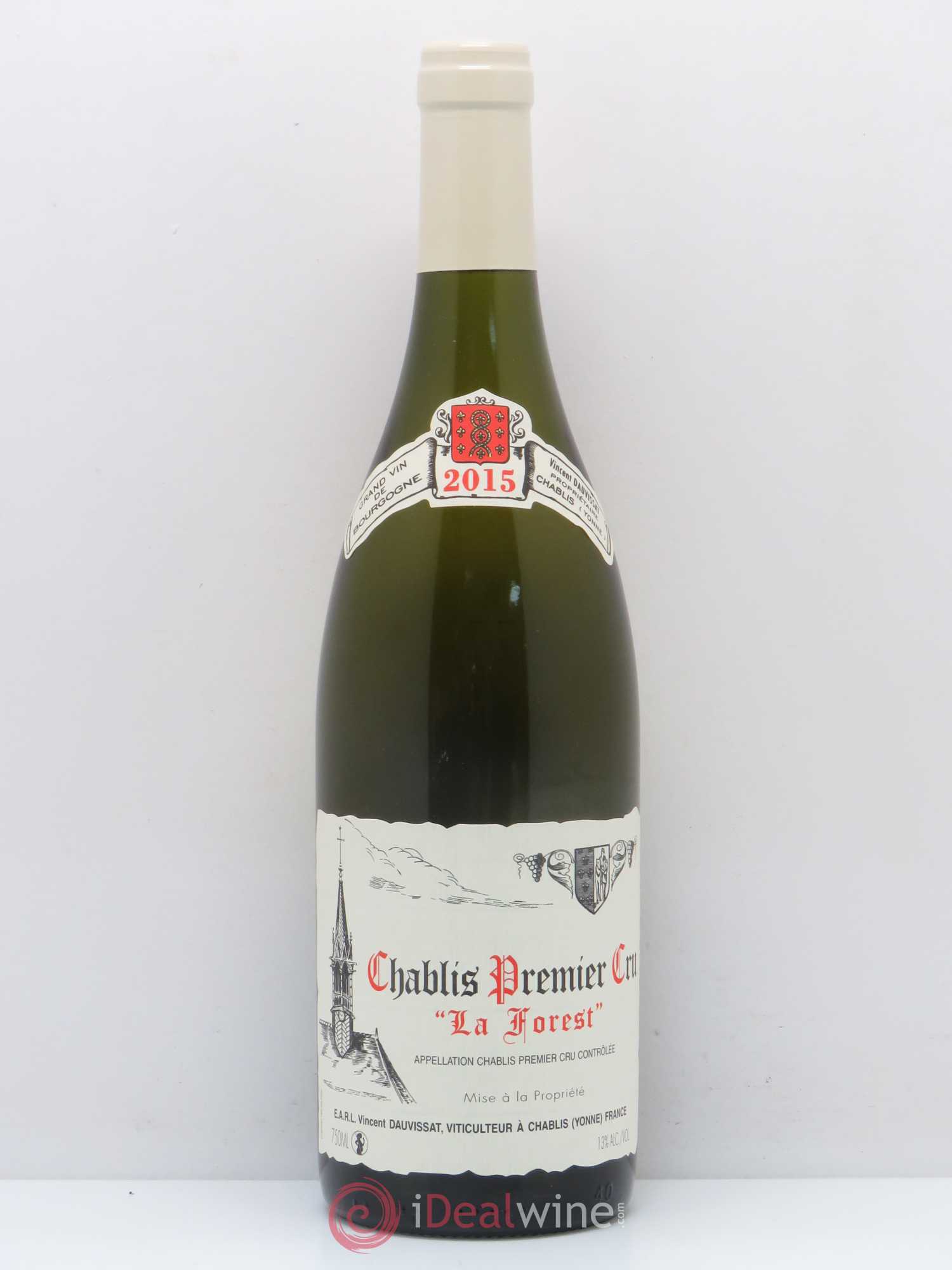 Chablis 1er Cru La Forest Vincent Dauvissat (Domaine) 2015 - Lot de 1 bouteille - 0