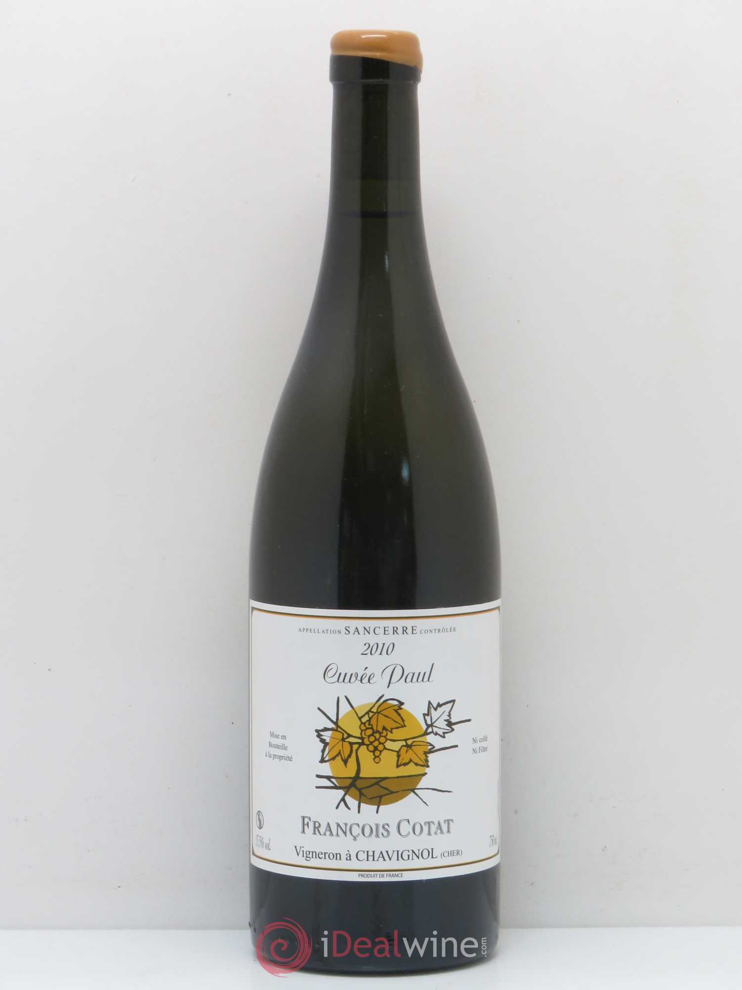 Sancerre Cuvée Paul Francois Cotat 2010 - Posten von 1 Flasche - 0