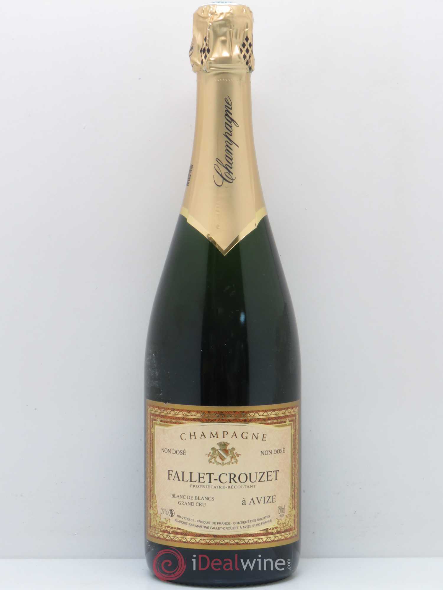 Champagne Blanc de blanc Non dosé Fallet Crouzet - Posten von 1 Flasche - 0
