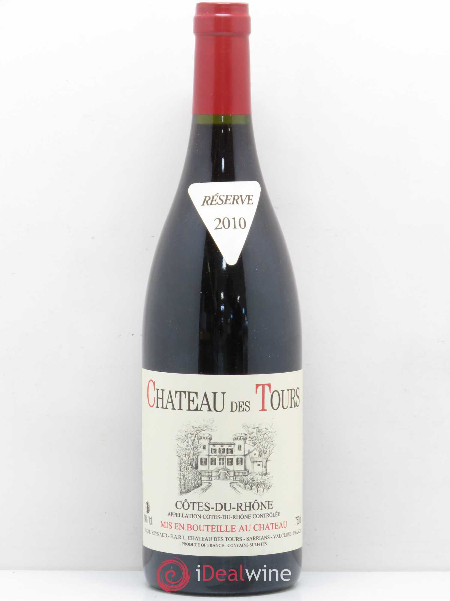 Côtes-du-Rhône Château des Tours Emmanuel Reynaud 2010 - Lot de 1 bouteille - 0