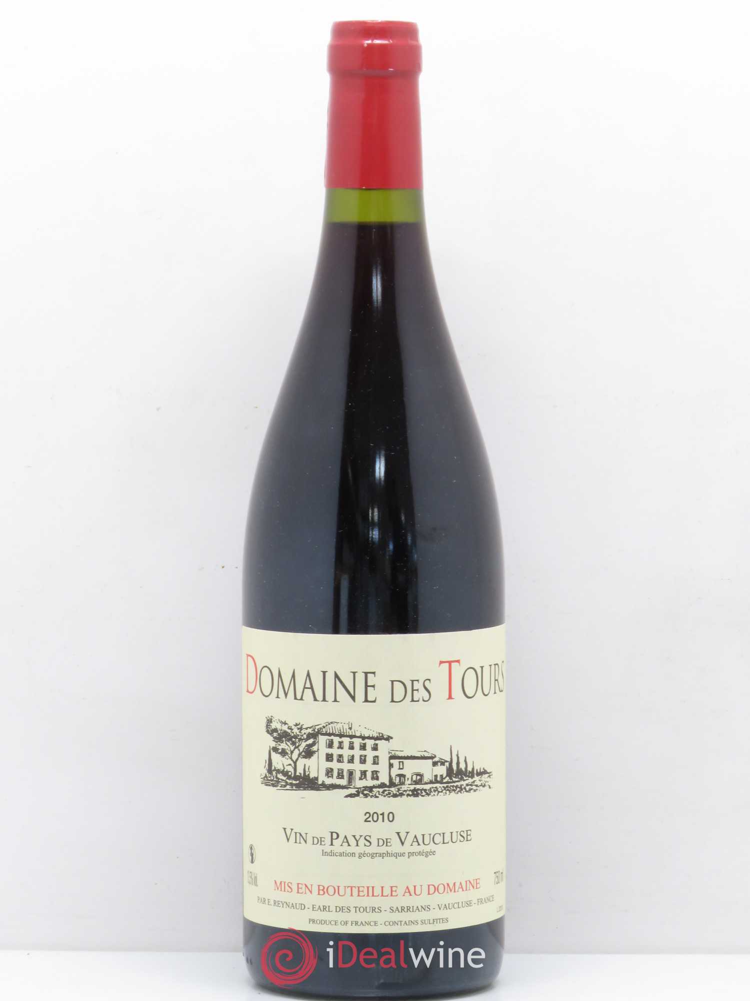 Vaucluse (Vin de Pays de Vaucluse) Domaine des Tours Emmanuel Reynaud 2010 - Lot de 1 bouteille - 0
